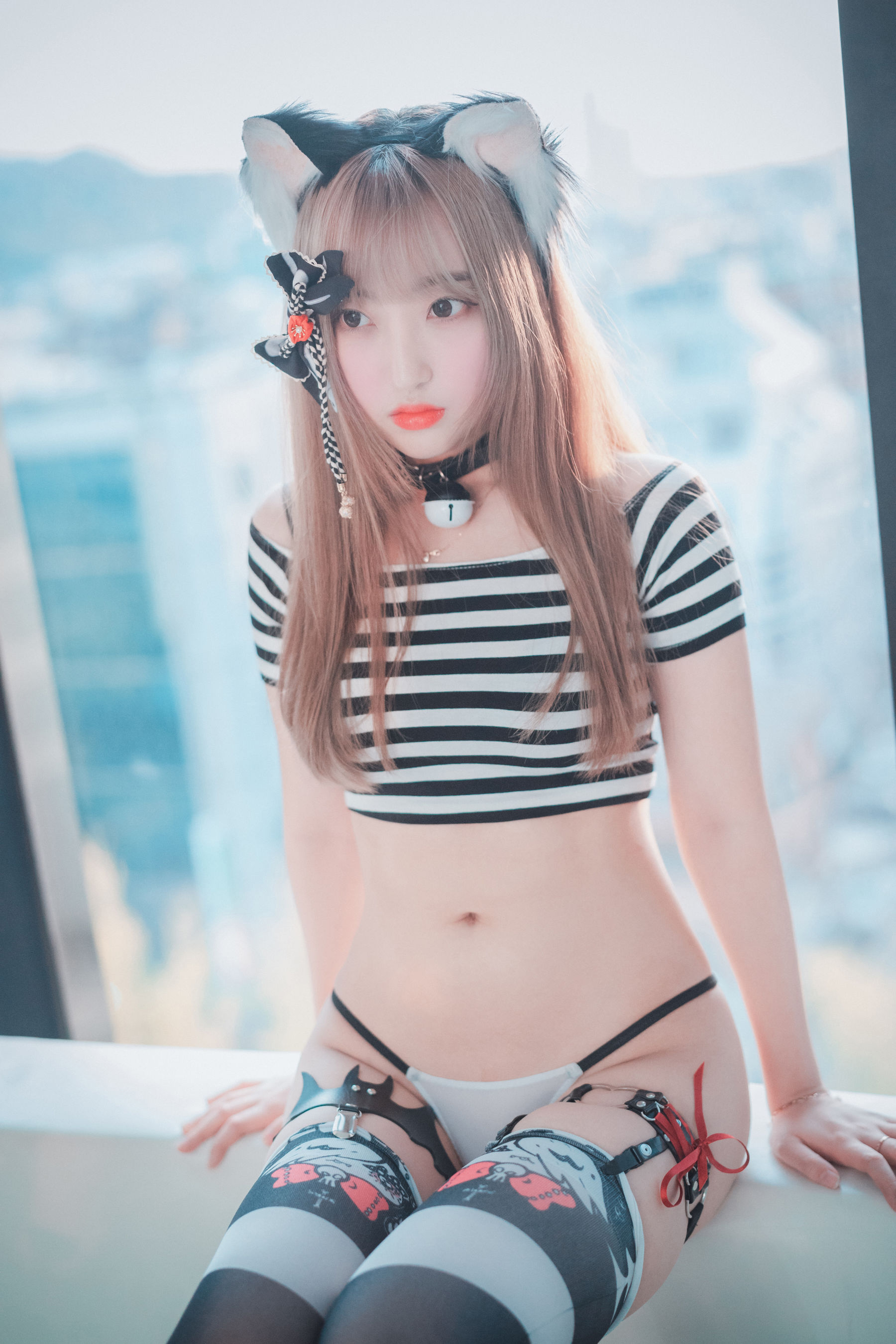 [DJAWA]  Hanari - Catgirl in Stripes