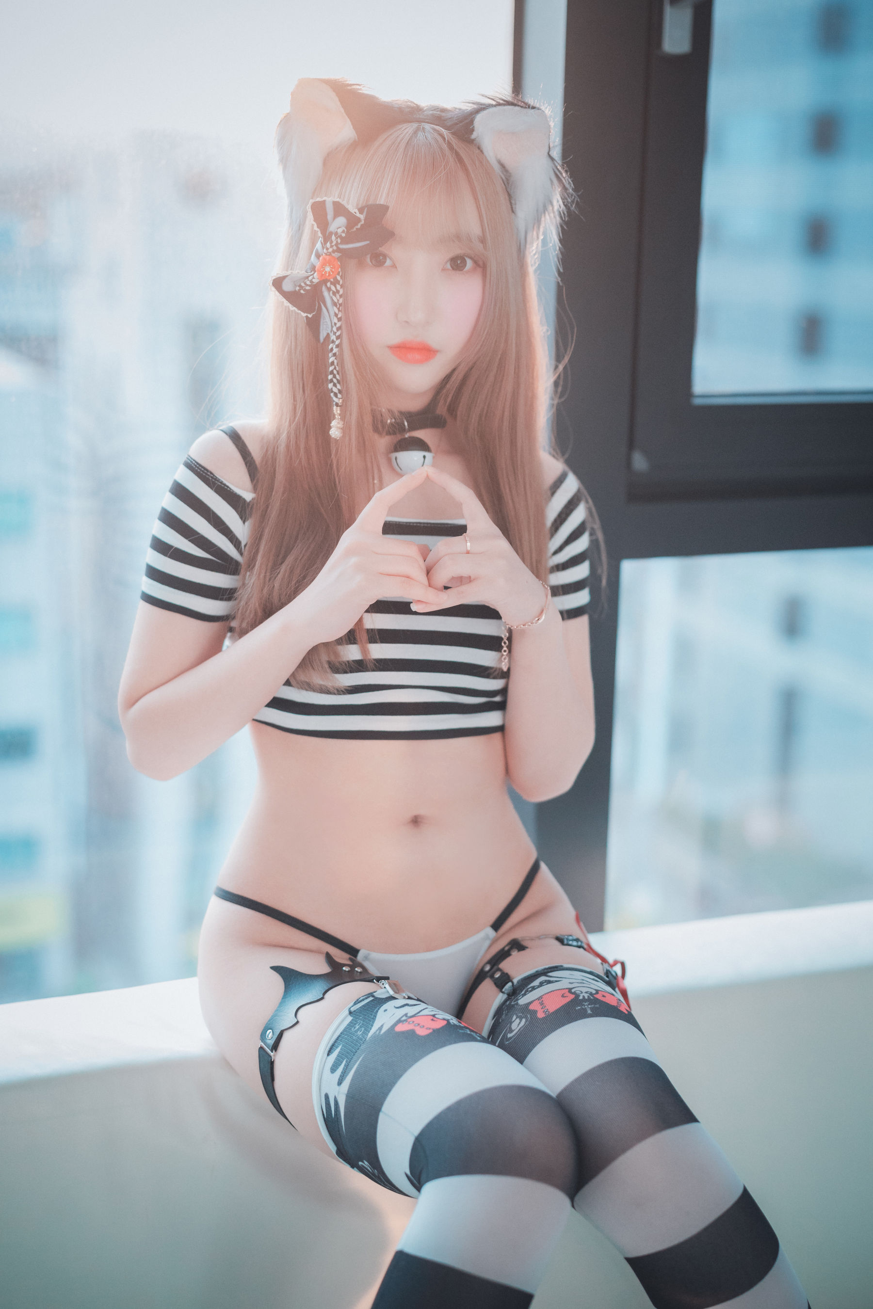 [DJAWA]  Hanari - Catgirl in Stripes