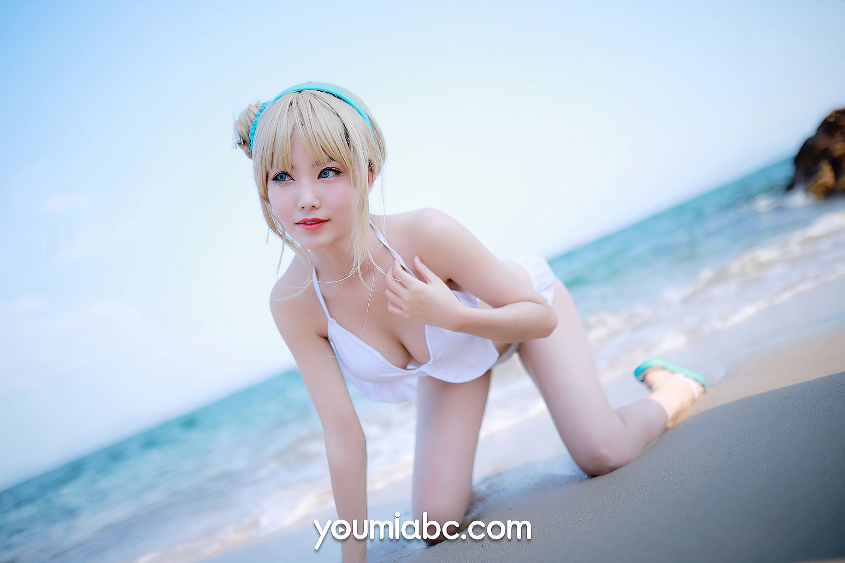 [尤蜜YouMi]  抖娘利世 海边的索米