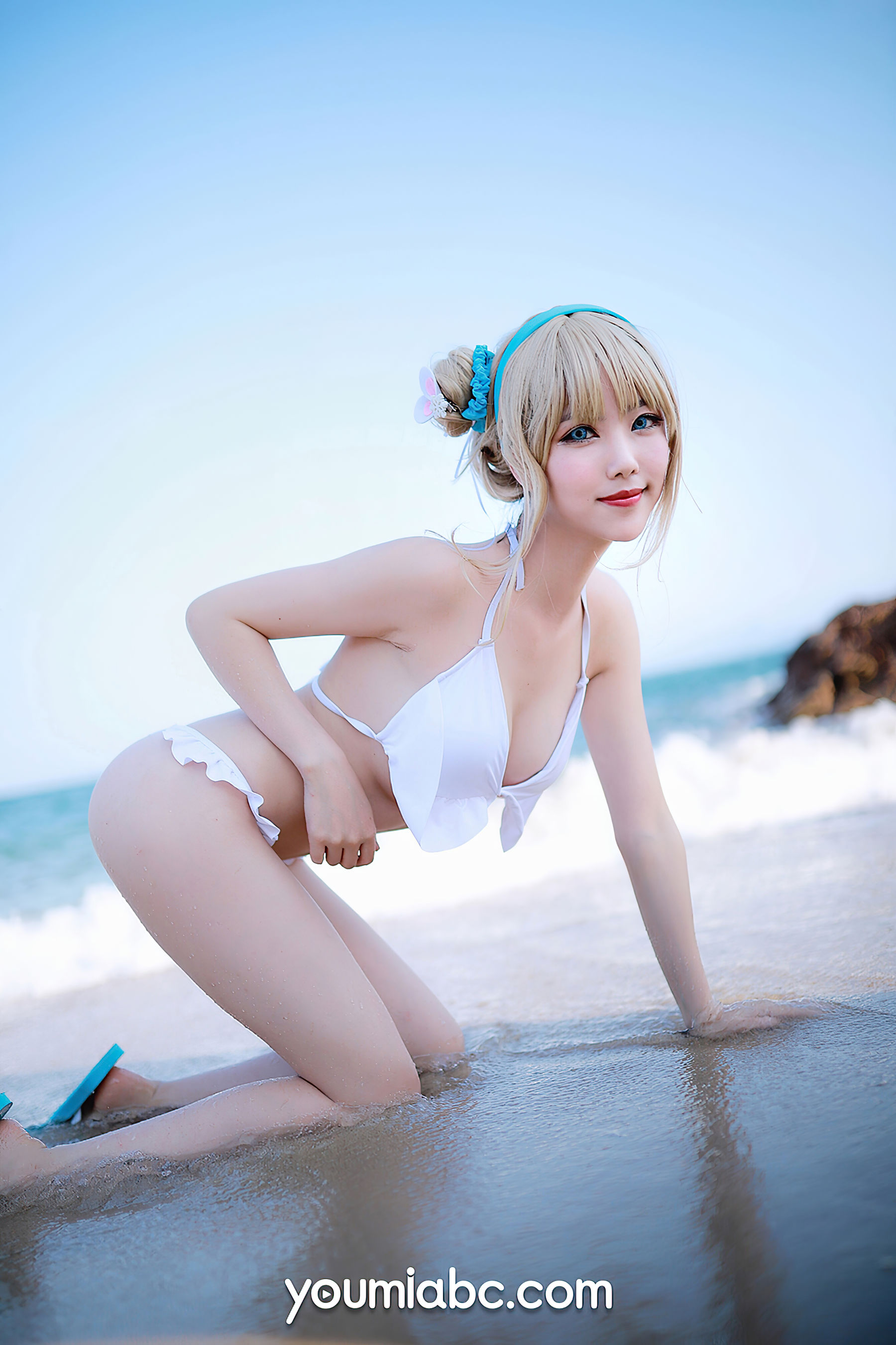 [尤蜜YouMi]  抖娘利世 海边的索米