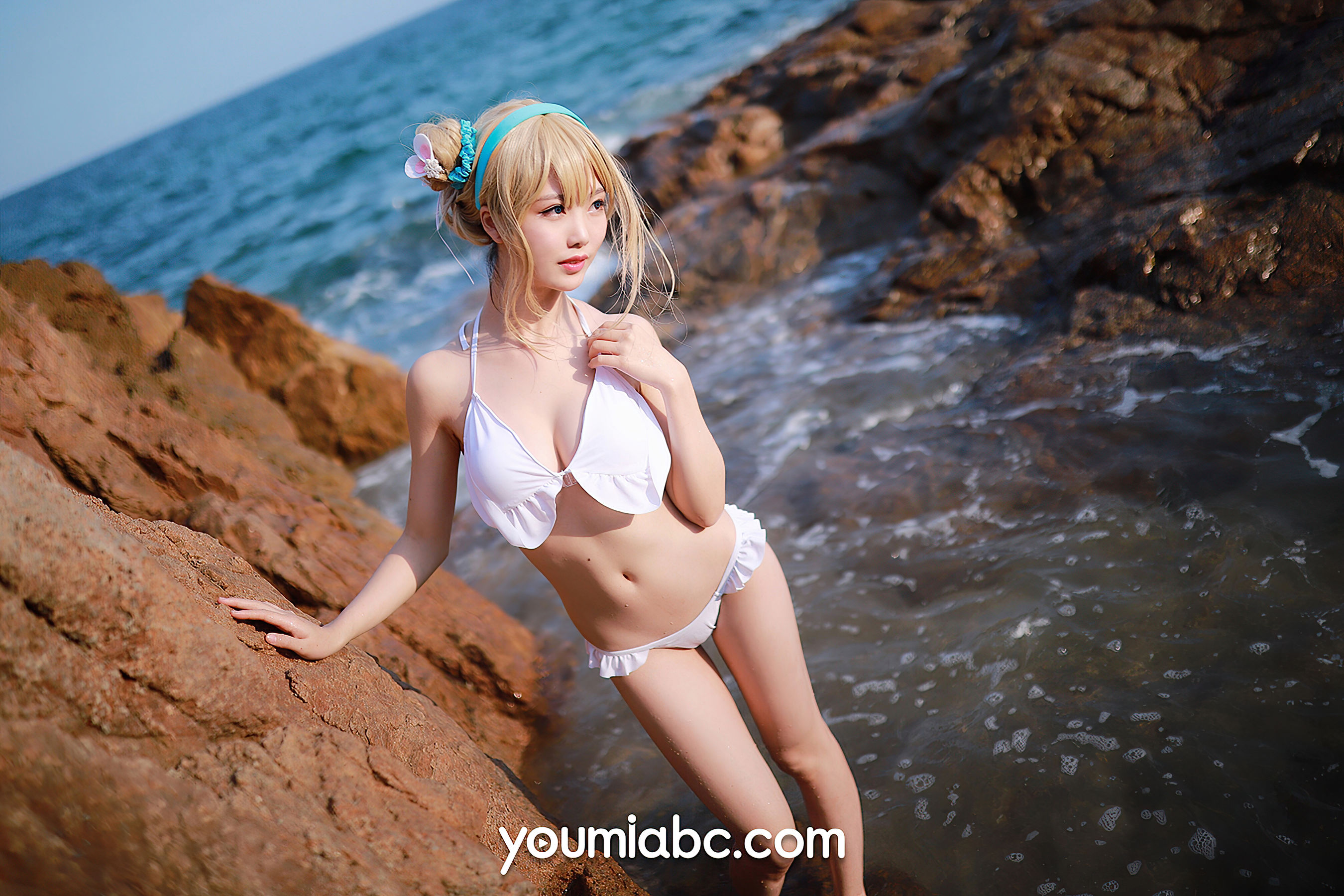 [尤蜜YouMi]  抖娘利世 海边的索米