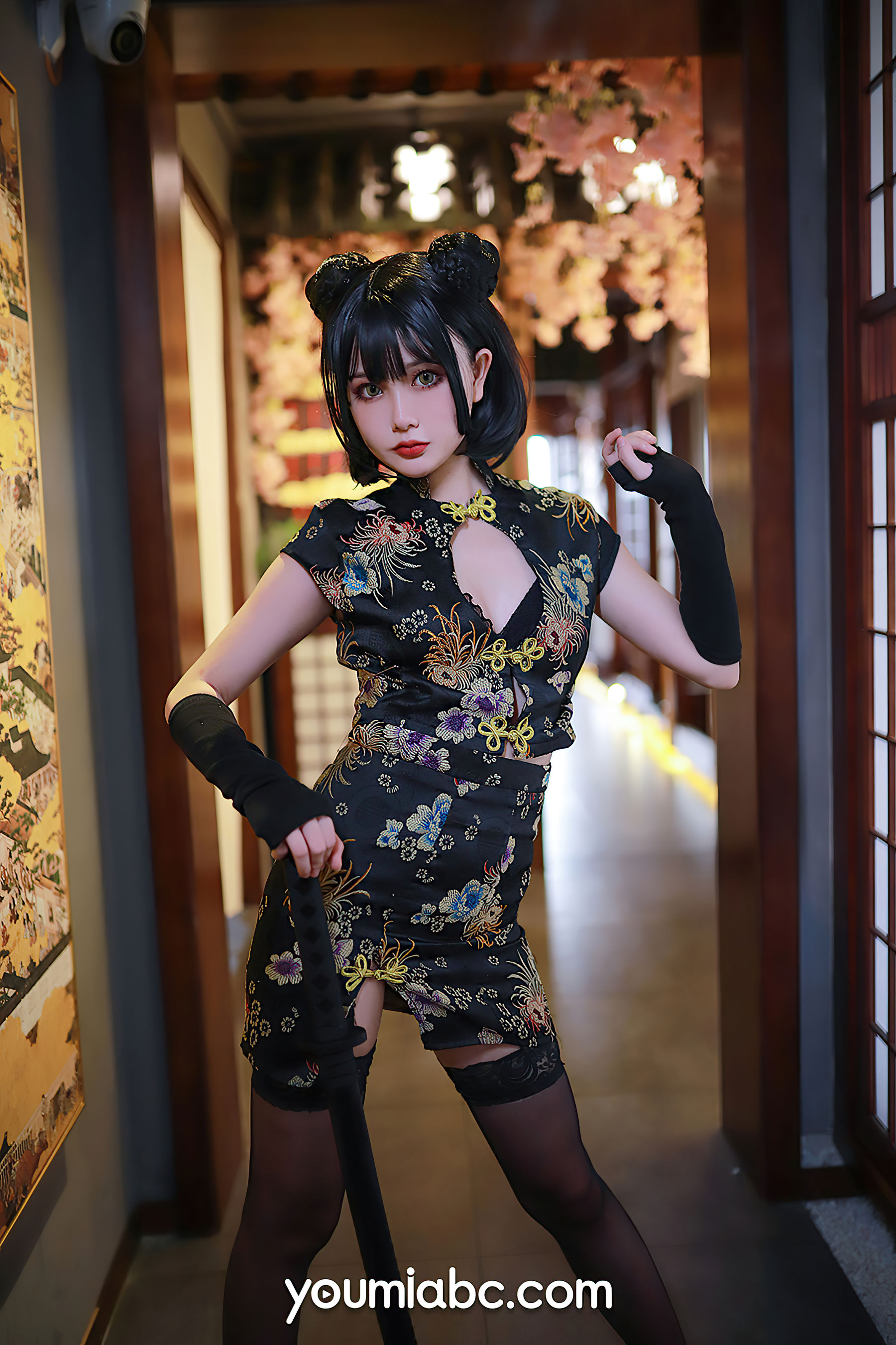 [尤蜜YouMi]  您的蛋蛋 旗袍武士娘