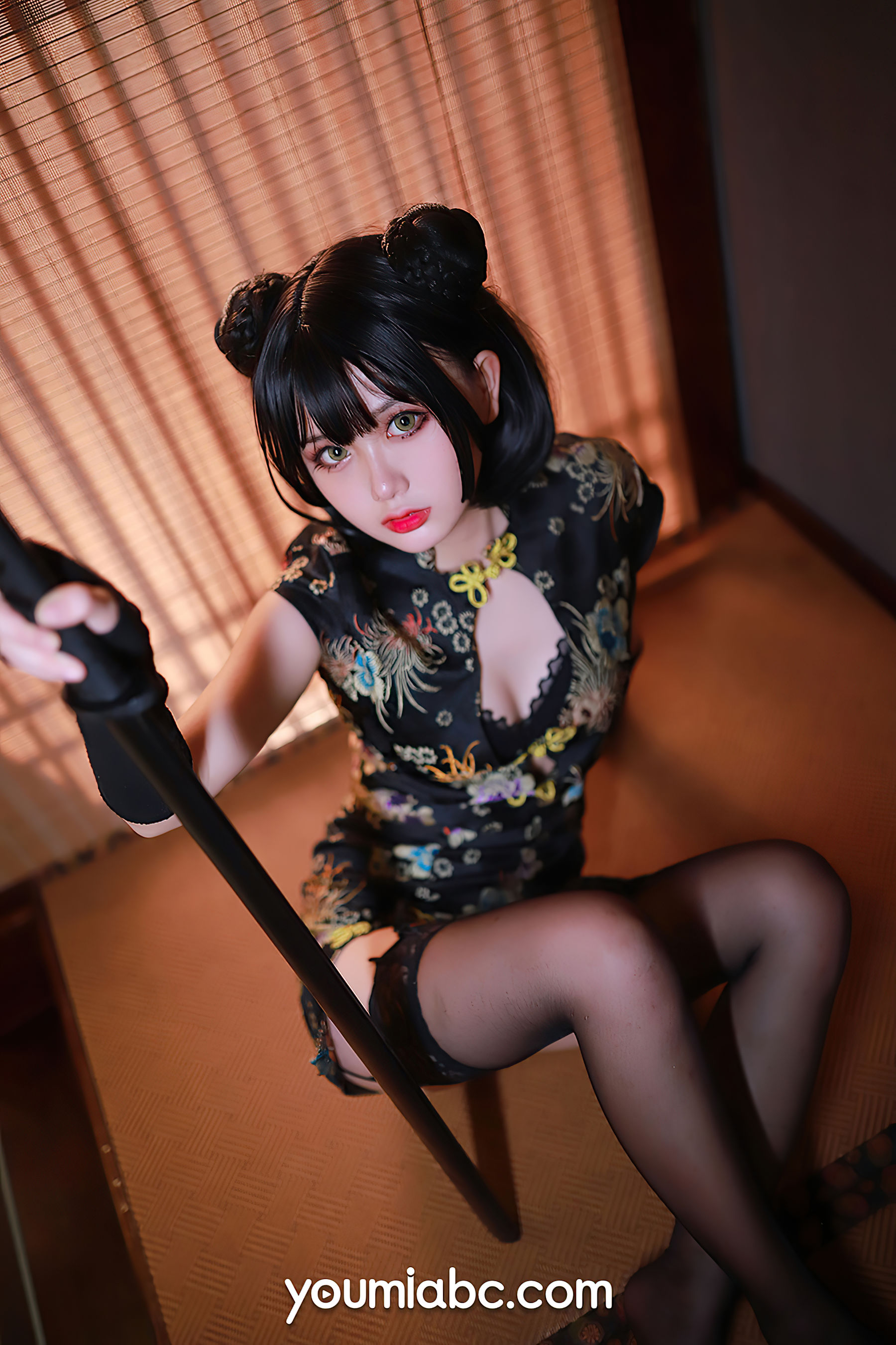 [尤蜜YouMi]  您的蛋蛋 旗袍武士娘