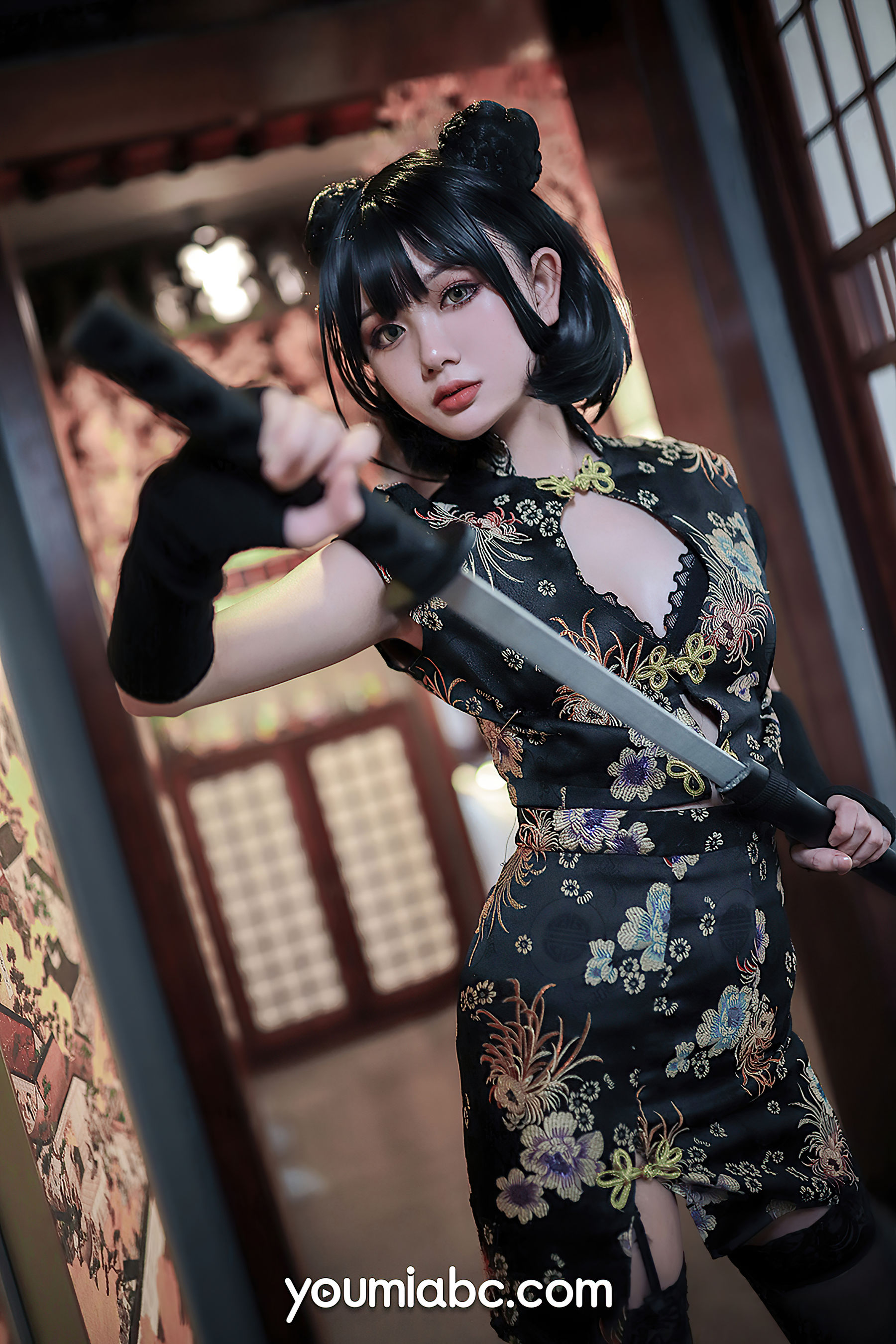 [尤蜜YouMi]  您的蛋蛋 旗袍武士娘