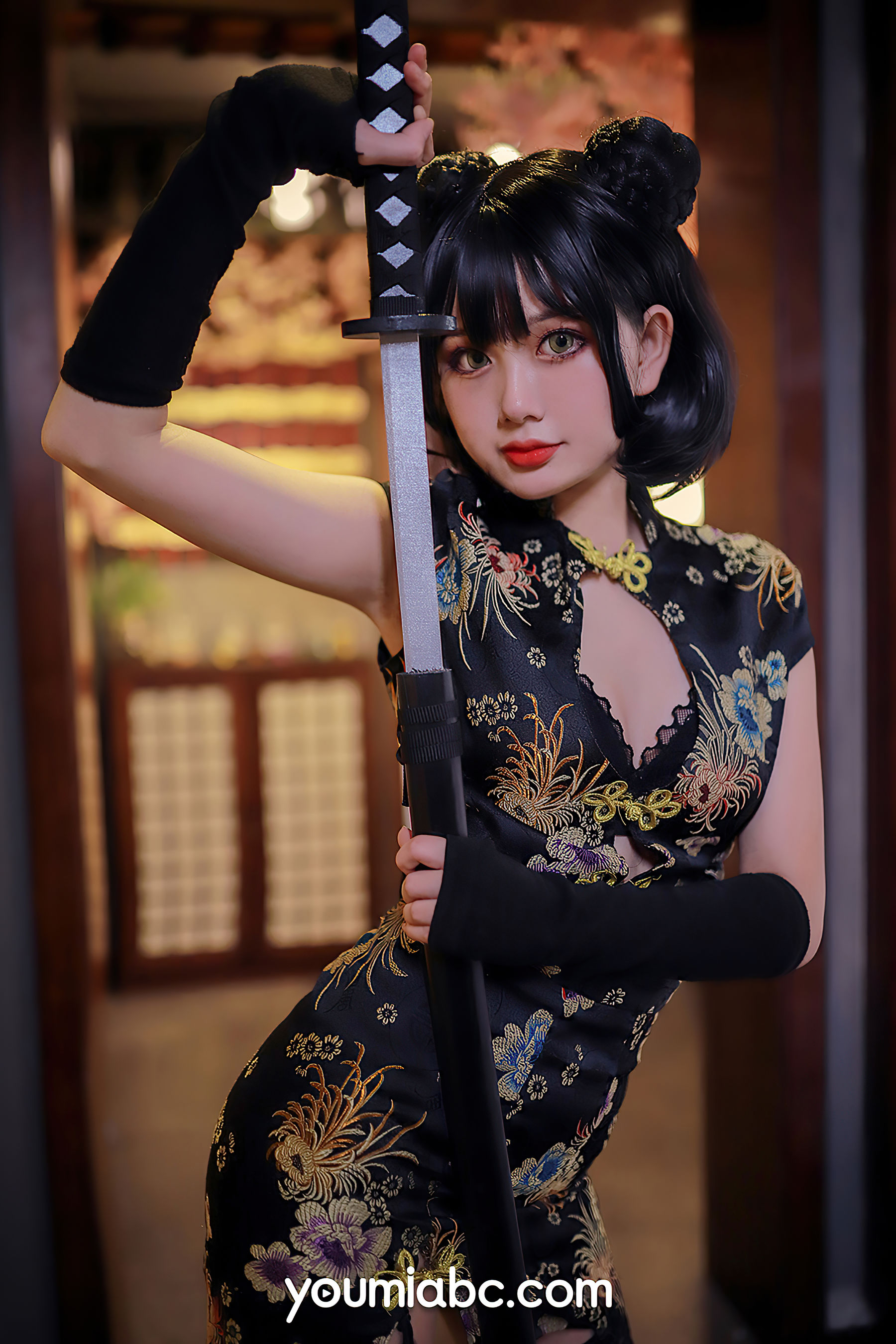 [尤蜜YouMi]  您的蛋蛋 旗袍武士娘