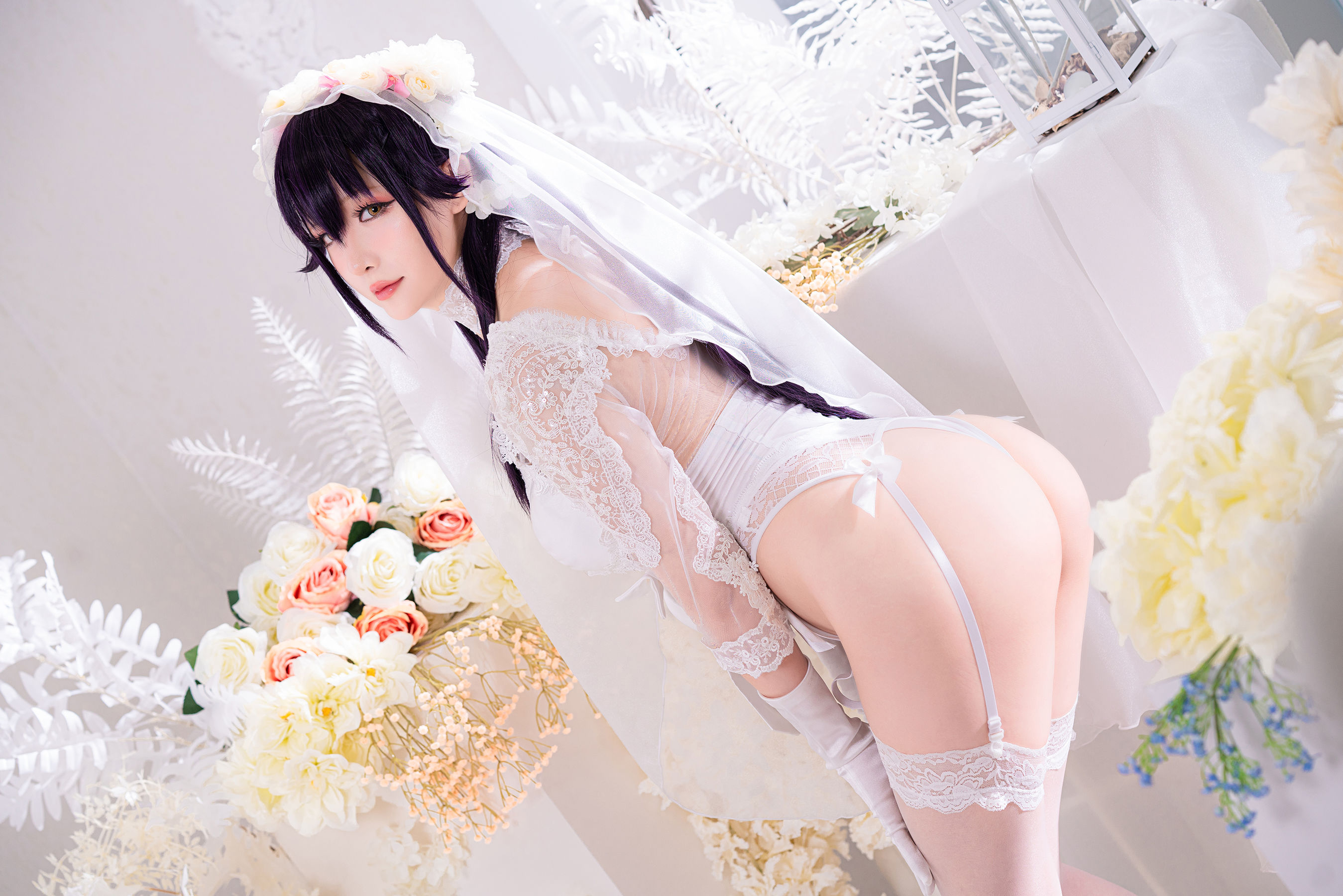 [网红COSER写真] Coser小姐姐星之迟迟 - 纯白と漆黑《吾妻》