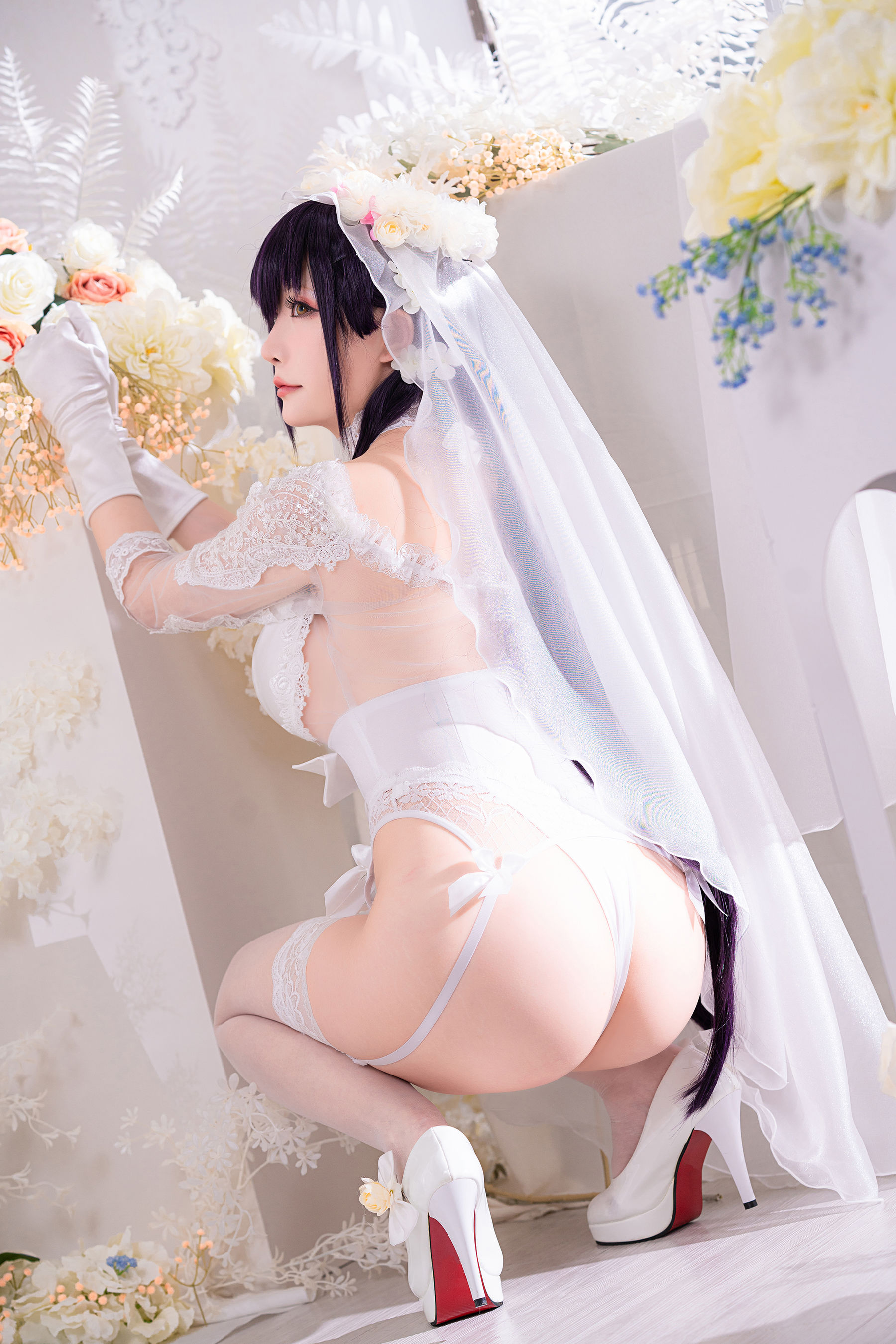 [网红COSER写真] Coser小姐姐星之迟迟 - 纯白と漆黑《吾妻》