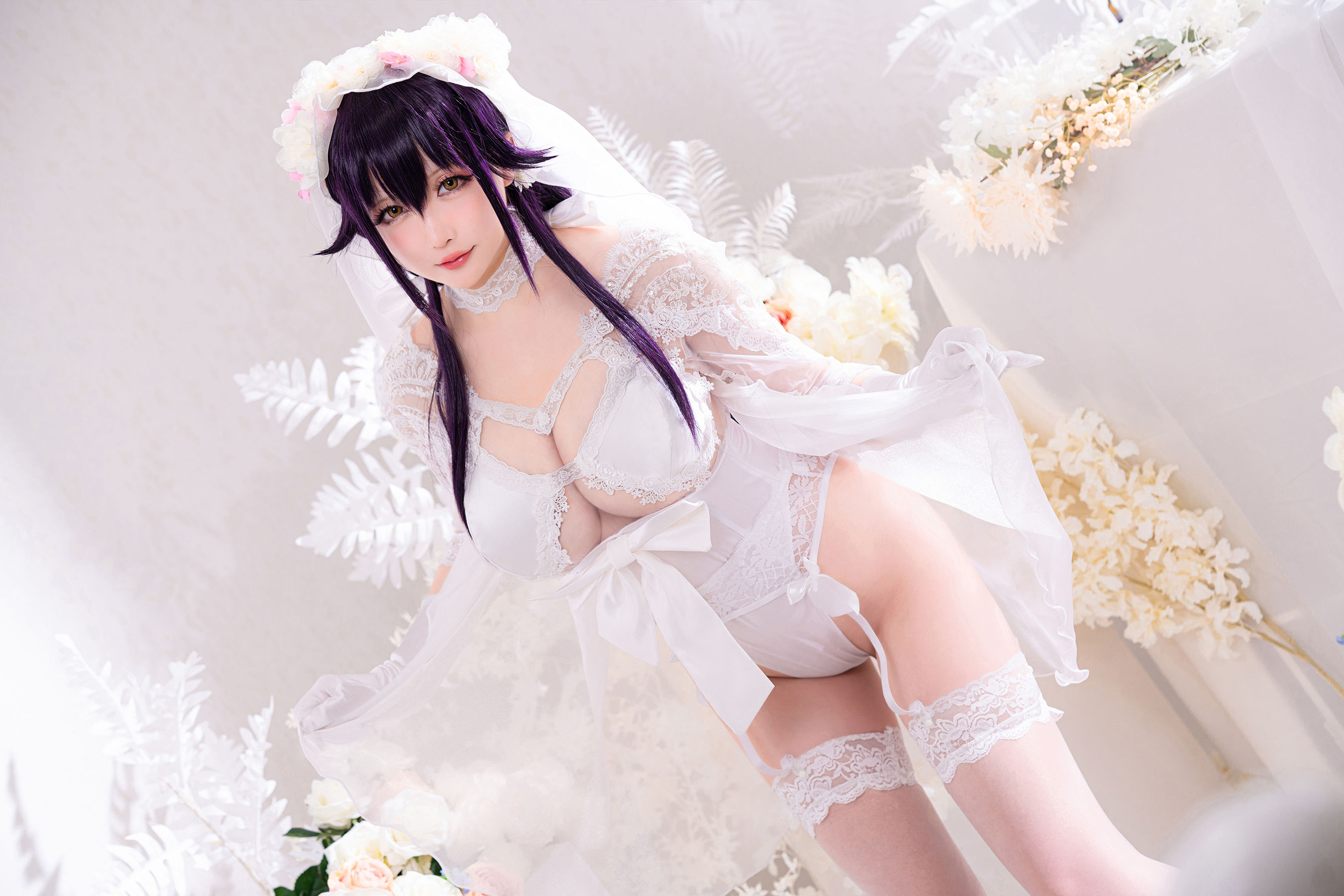 [网红COSER写真] Coser小姐姐星之迟迟 - 纯白と漆黑《吾妻》