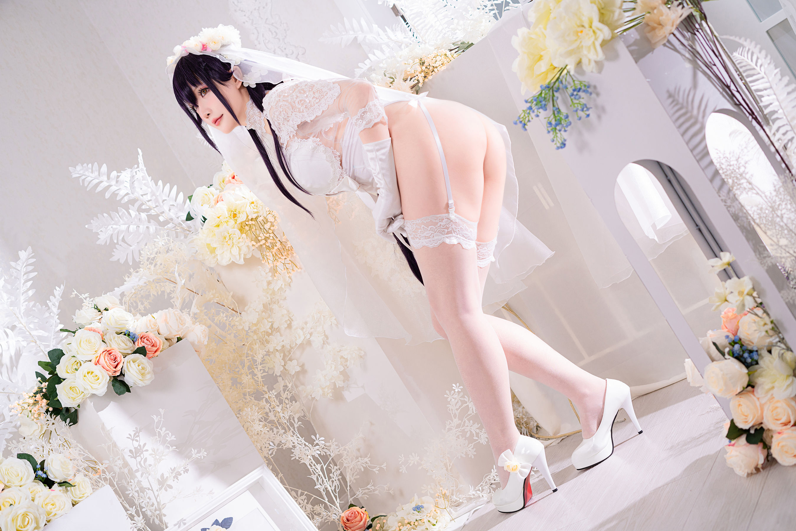 [网红COSER写真] Coser小姐姐星之迟迟 - 纯白と漆黑《吾妻》
