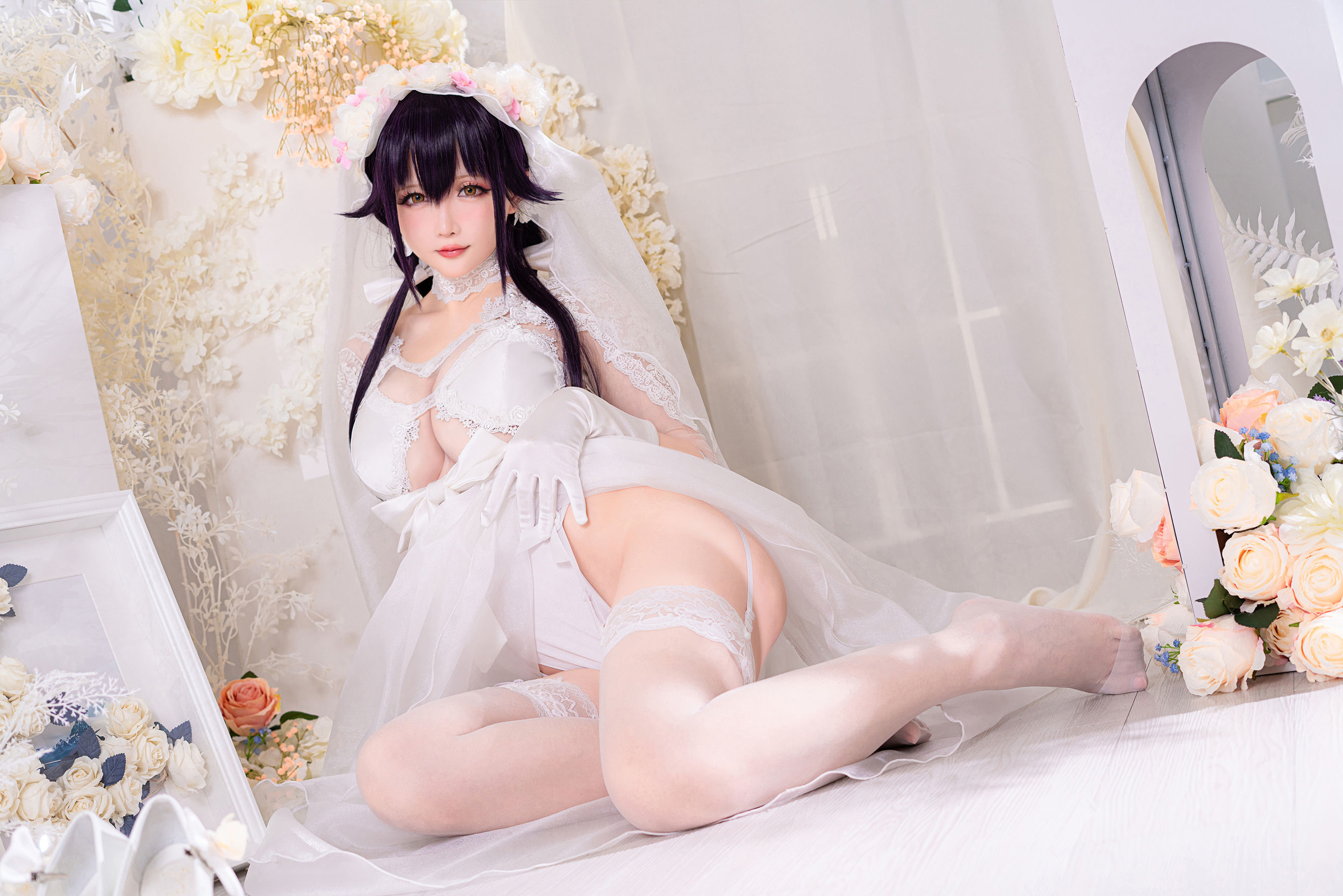 [网红COSER写真] Coser小姐姐星之迟迟 - 纯白と漆黑《吾妻》