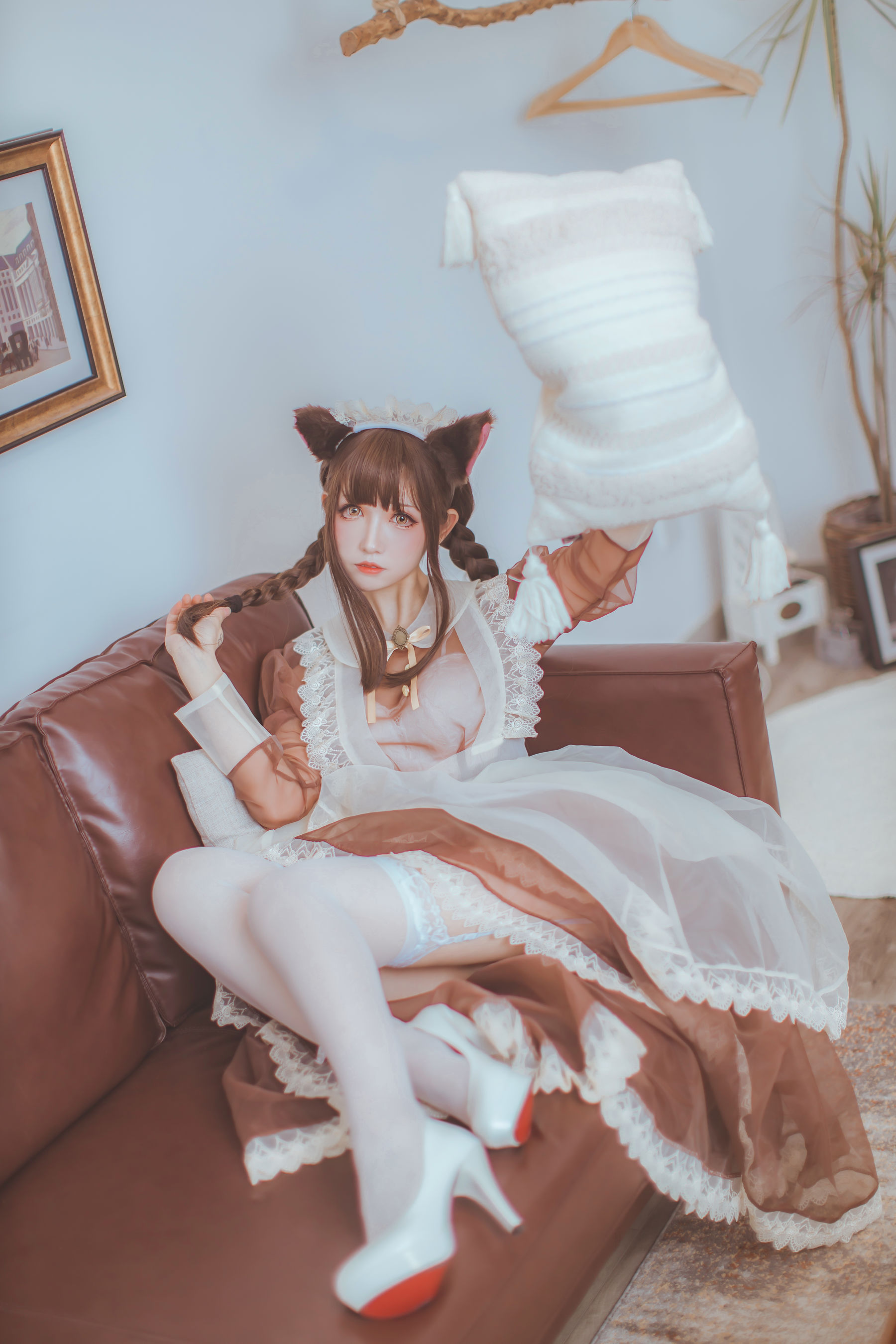 [网红COSER写真] Coser衣衣 - 透明女仆