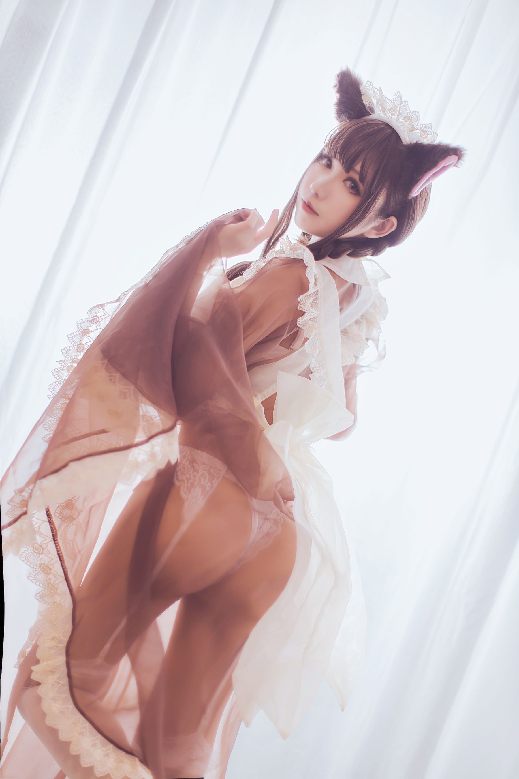 [网红COSER写真] Coser衣衣 - 透明女仆