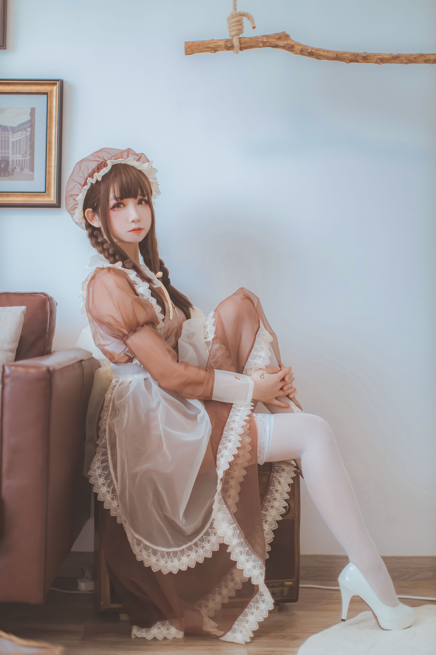 [网红COSER写真] Coser衣衣 - 透明女仆