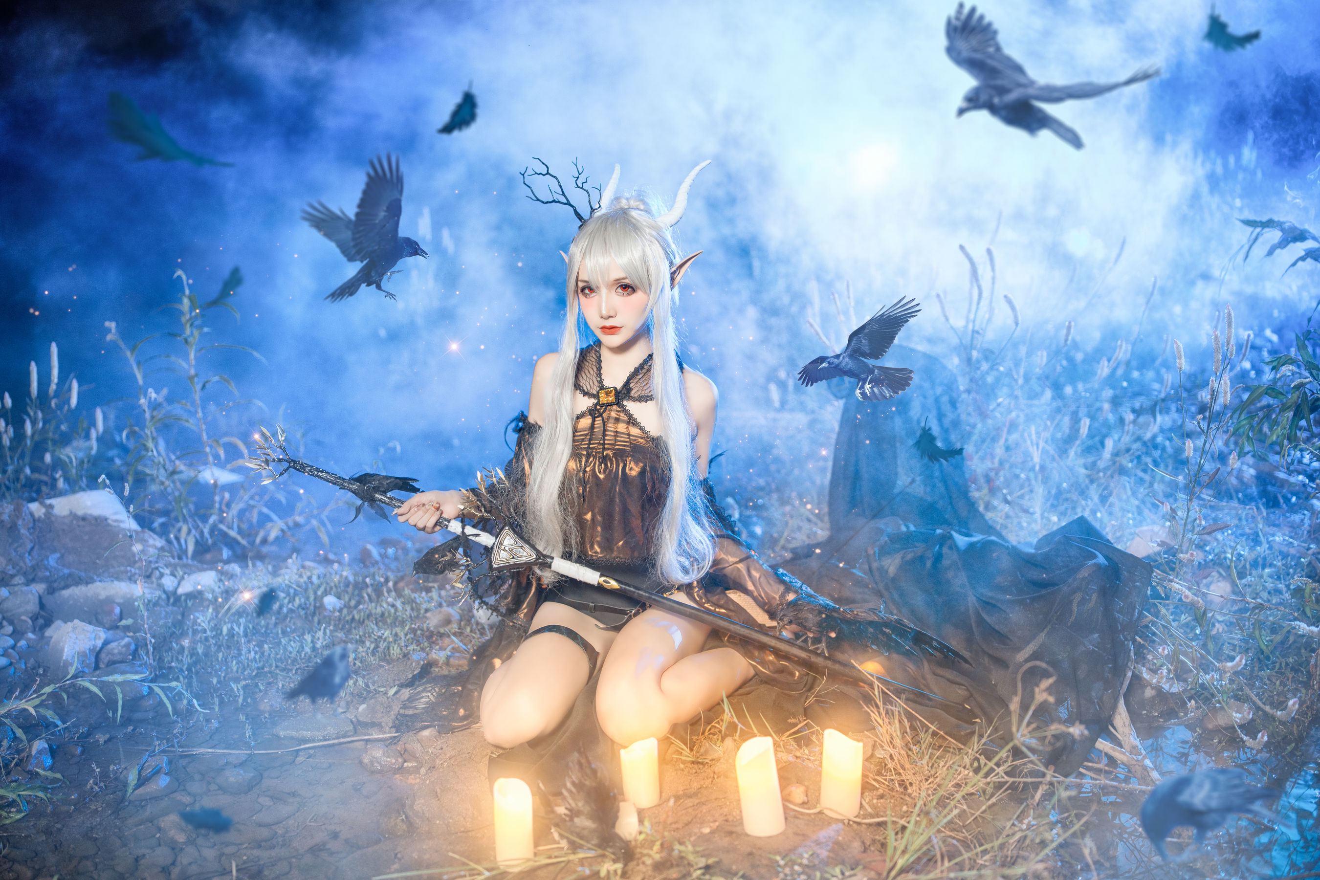 [网红COSER写真] COS妹子仙九Airi - 闪灵静谧午夜