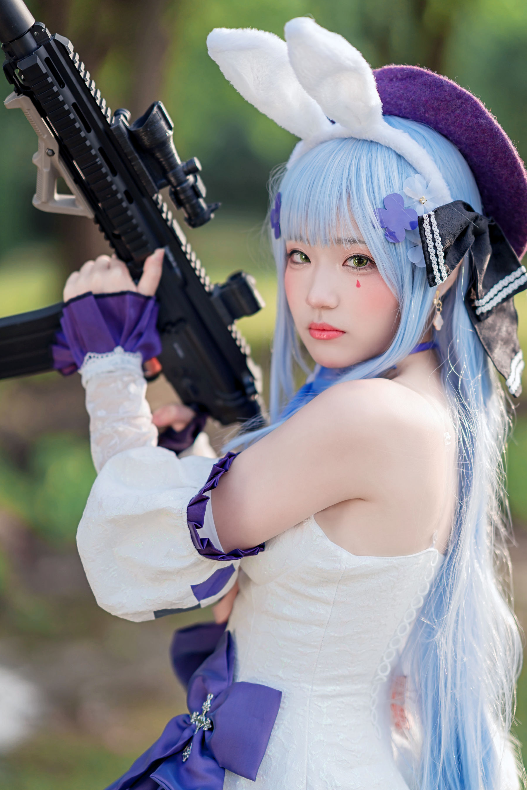 [网红COSER写真] 动漫博主Mime弥美 - 少女前线 HK416