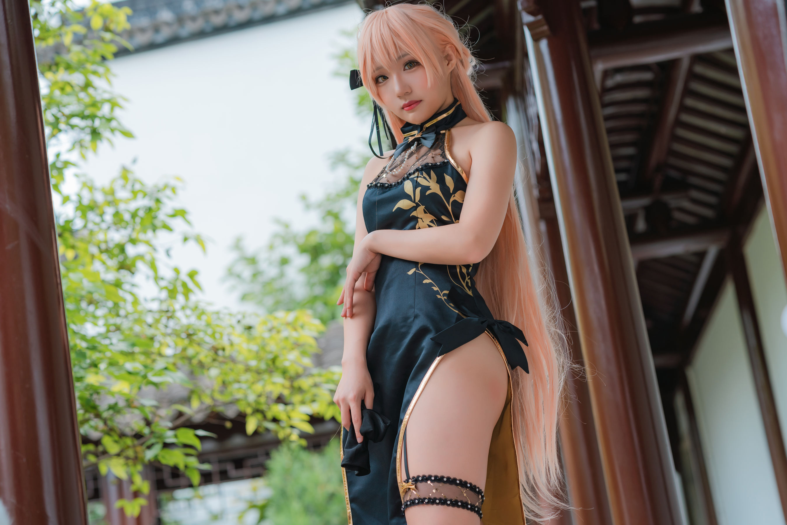 [网红COSER写真] 动漫博主Mime弥美 - 少女前线 OTS-14 紫雨心