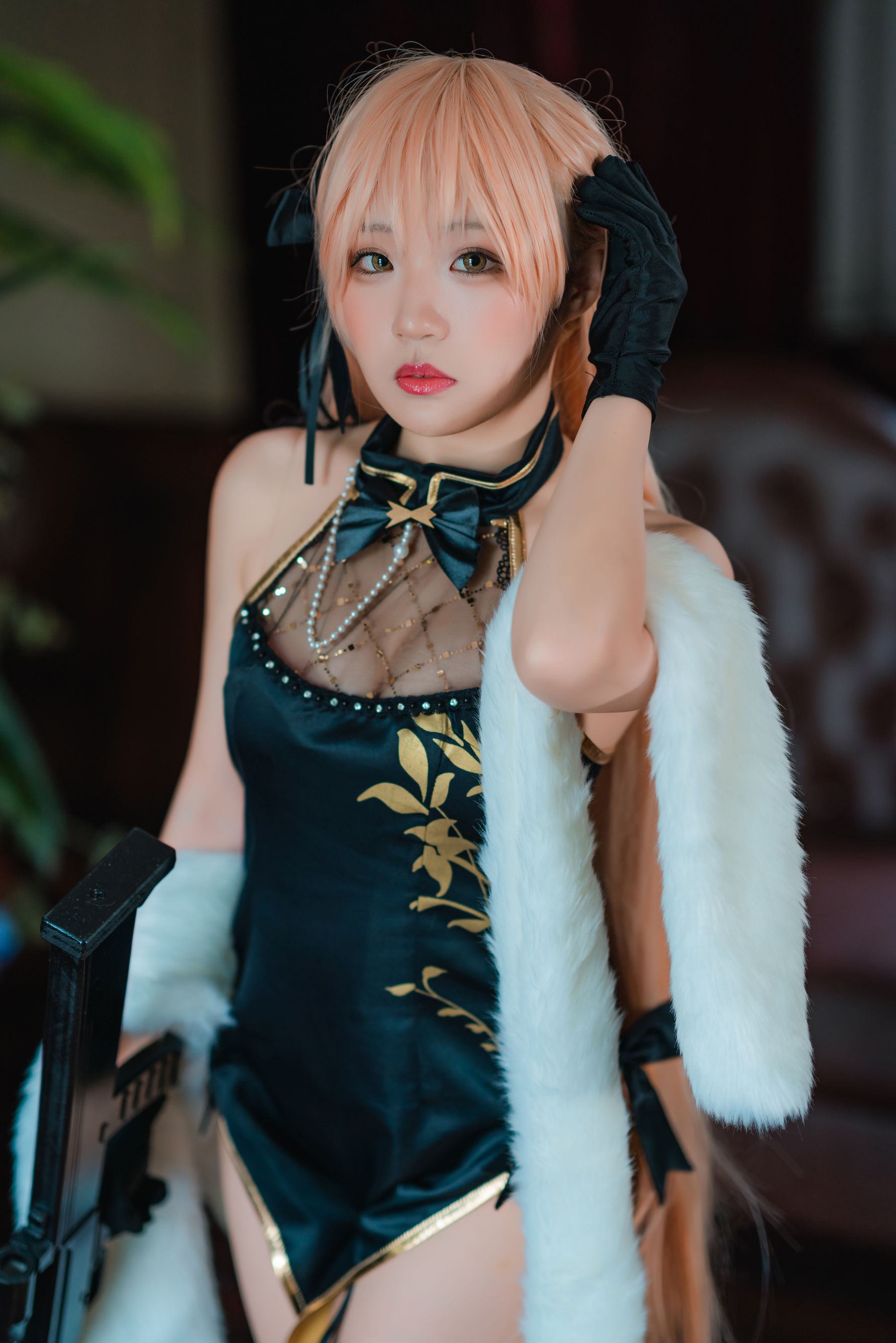 [网红COSER写真] 动漫博主Mime弥美 - 少女前线 OTS-14 紫雨心