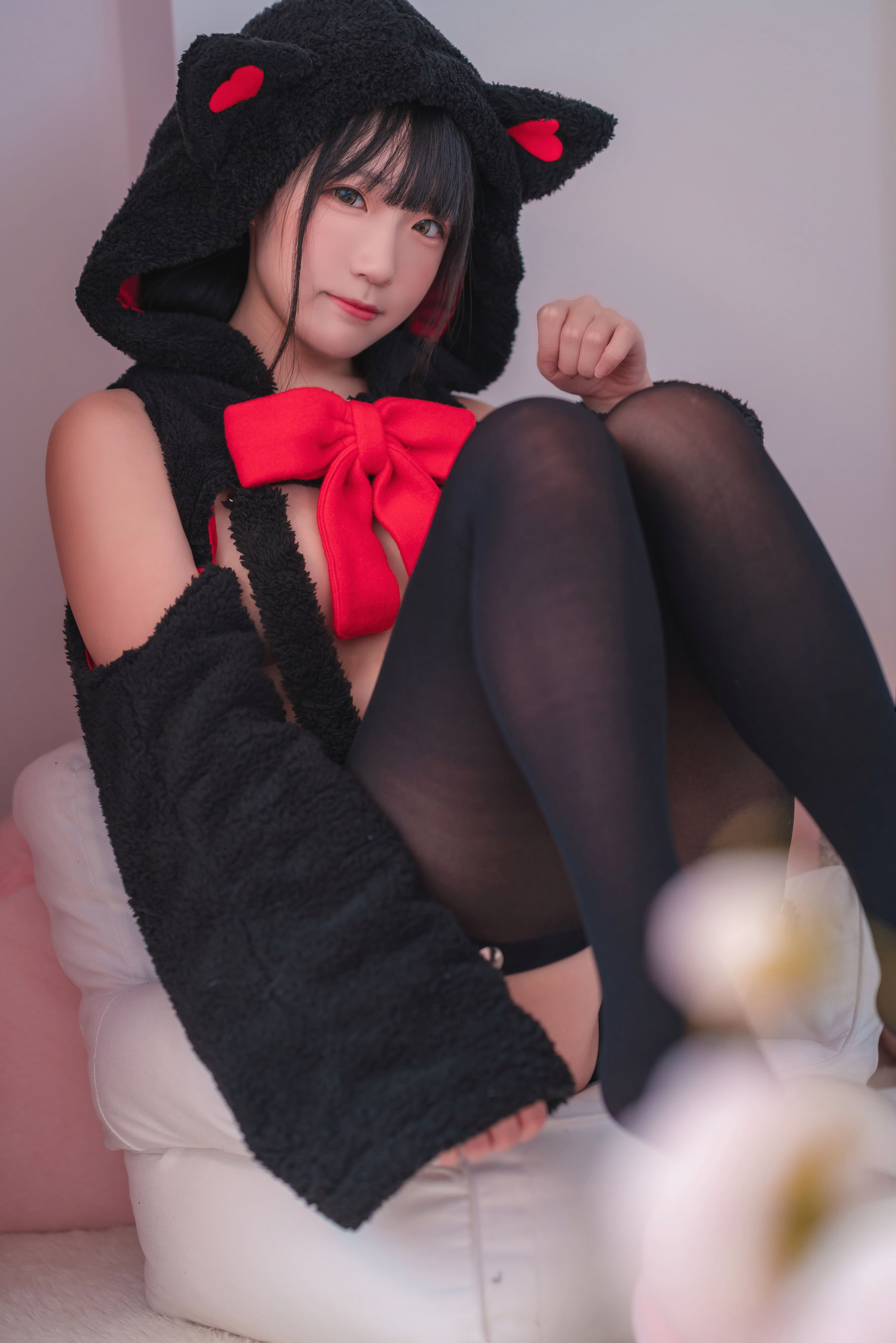 [网红COSER写真] 动漫博主Mime弥美 - 黑猫～咪咪～