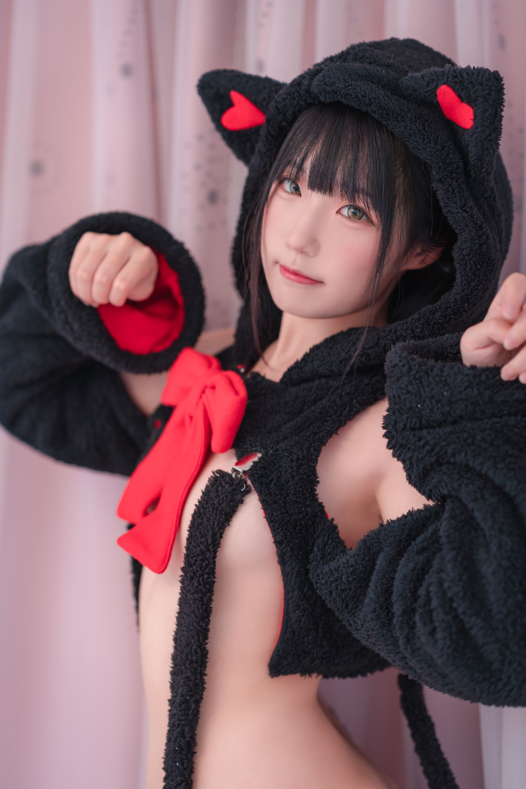 [网红COSER写真] 动漫博主Mime弥美 - 黑猫～咪咪～