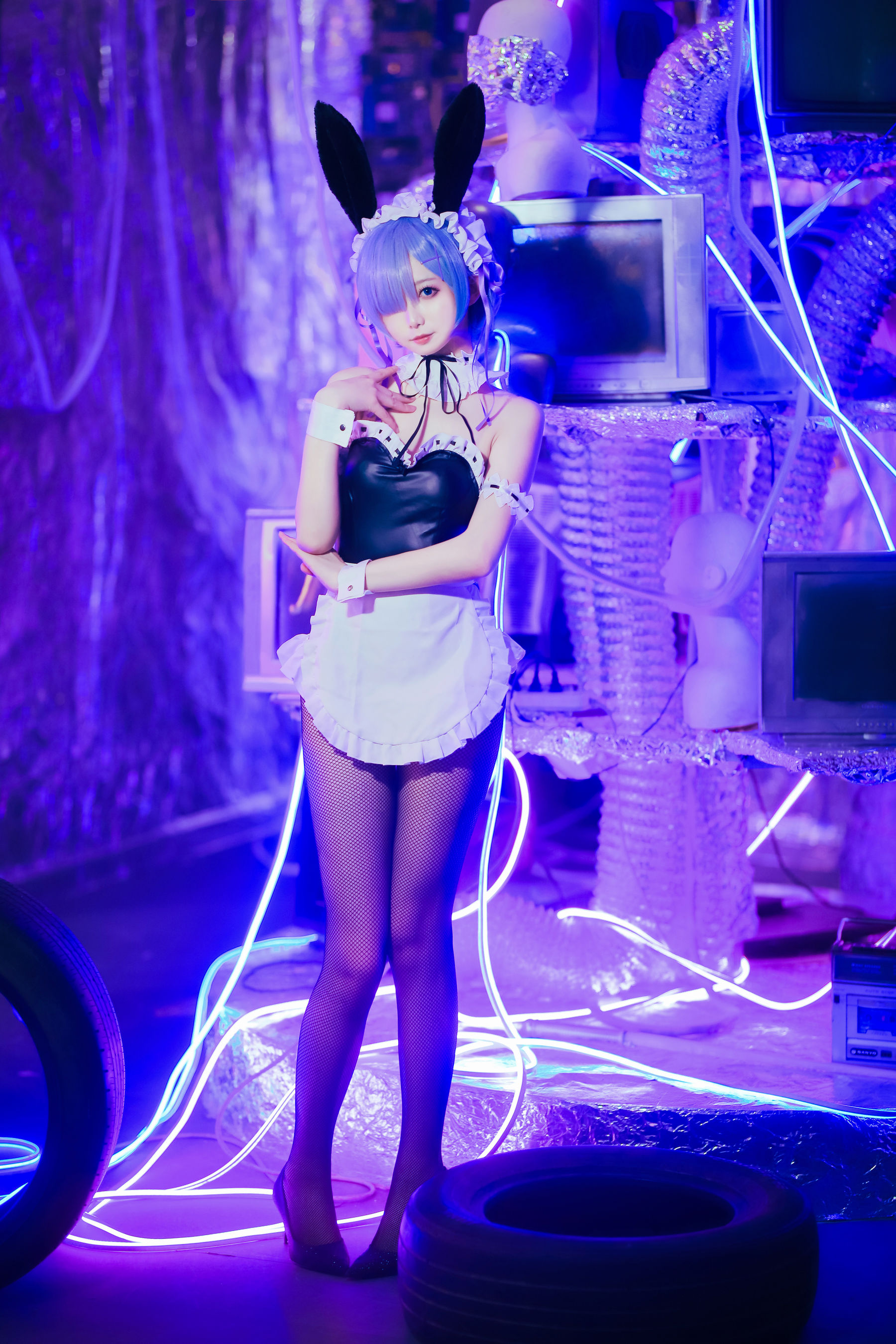 [网红COSER写真] 动漫博主封疆疆v - 蕾姆兔女郎