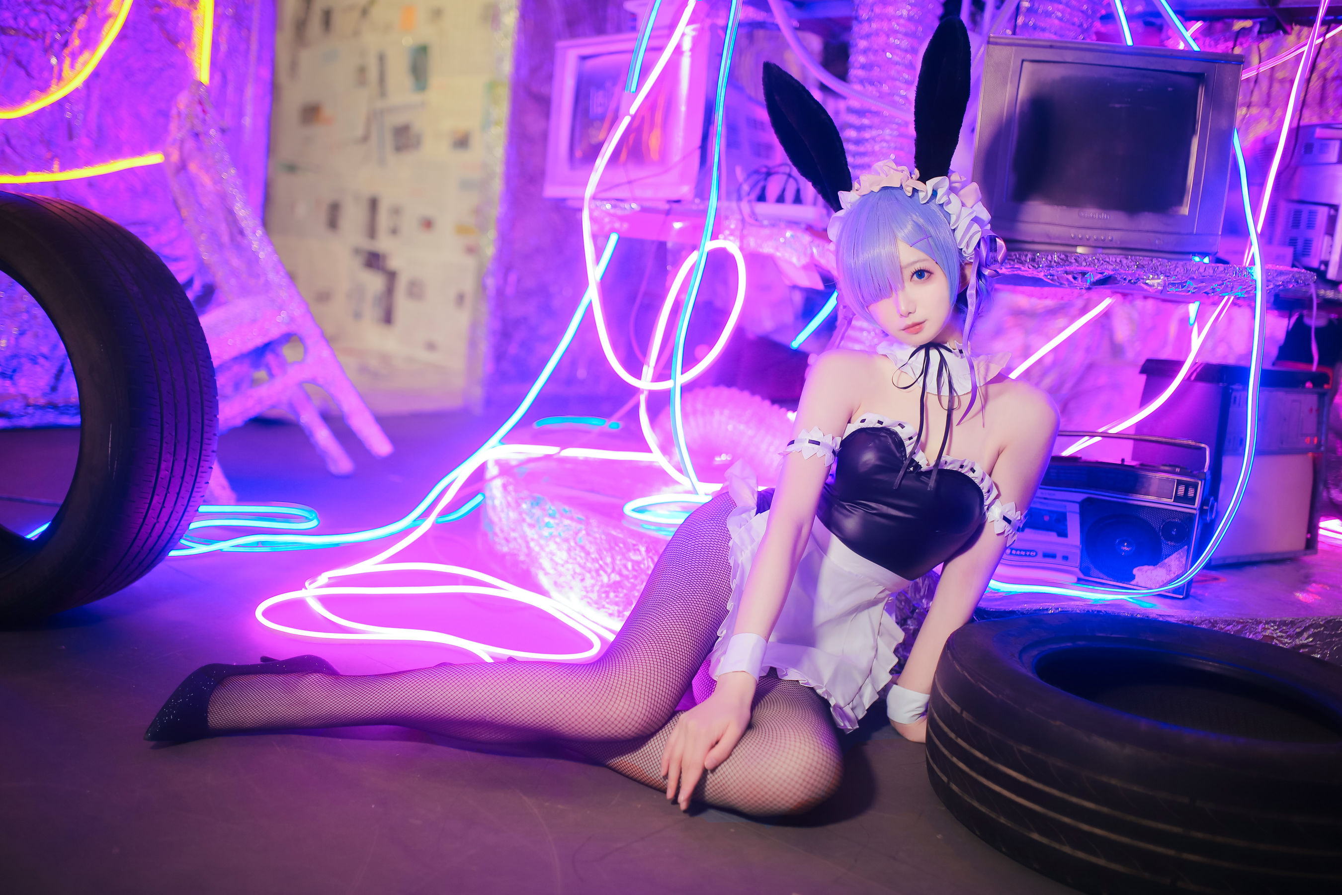 [网红COSER写真] 动漫博主封疆疆v - 蕾姆兔女郎
