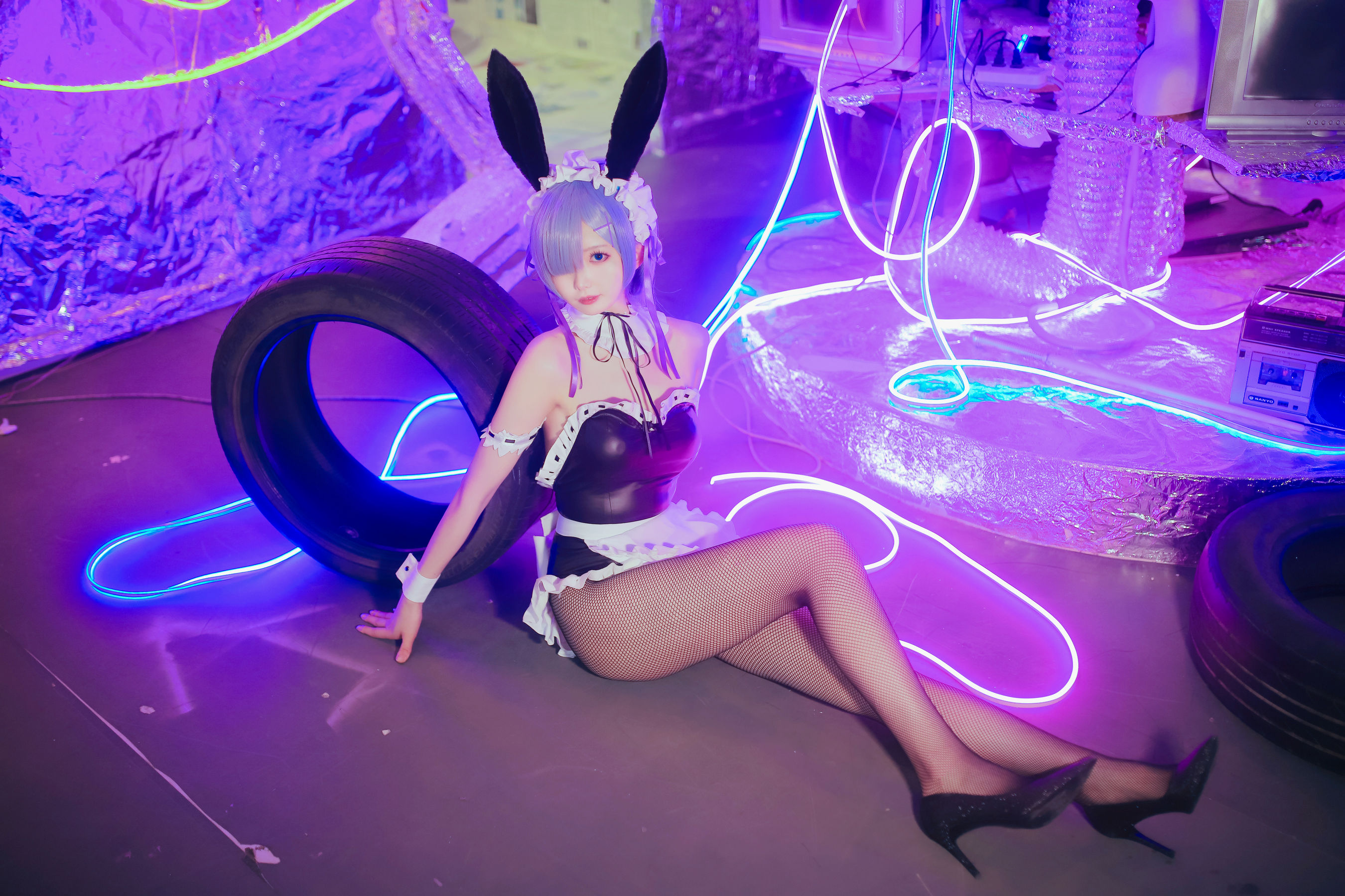 [网红COSER写真] 动漫博主封疆疆v - 蕾姆兔女郎