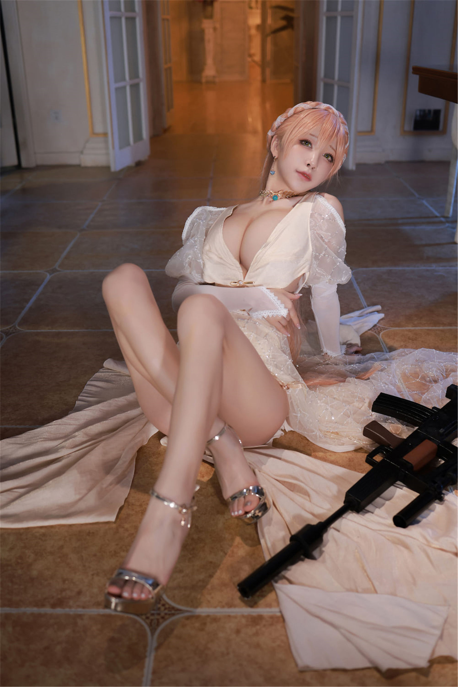 [网红COSER写真] 动漫博主水淼aqua - 少女前线 OTS14 ＆Type95