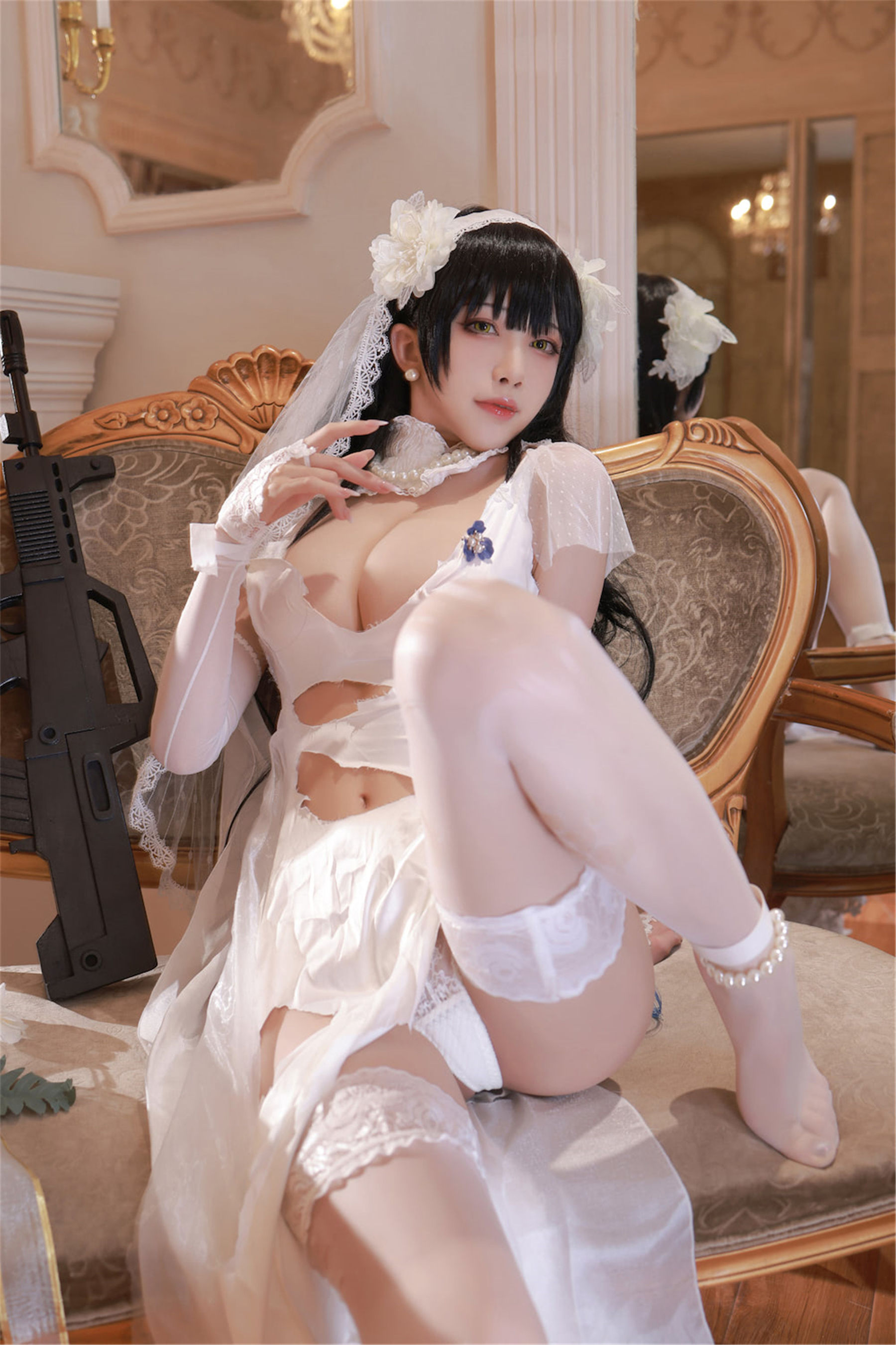 [网红COSER写真] 动漫博主水淼aqua - 少女前线 OTS14 ＆Type95