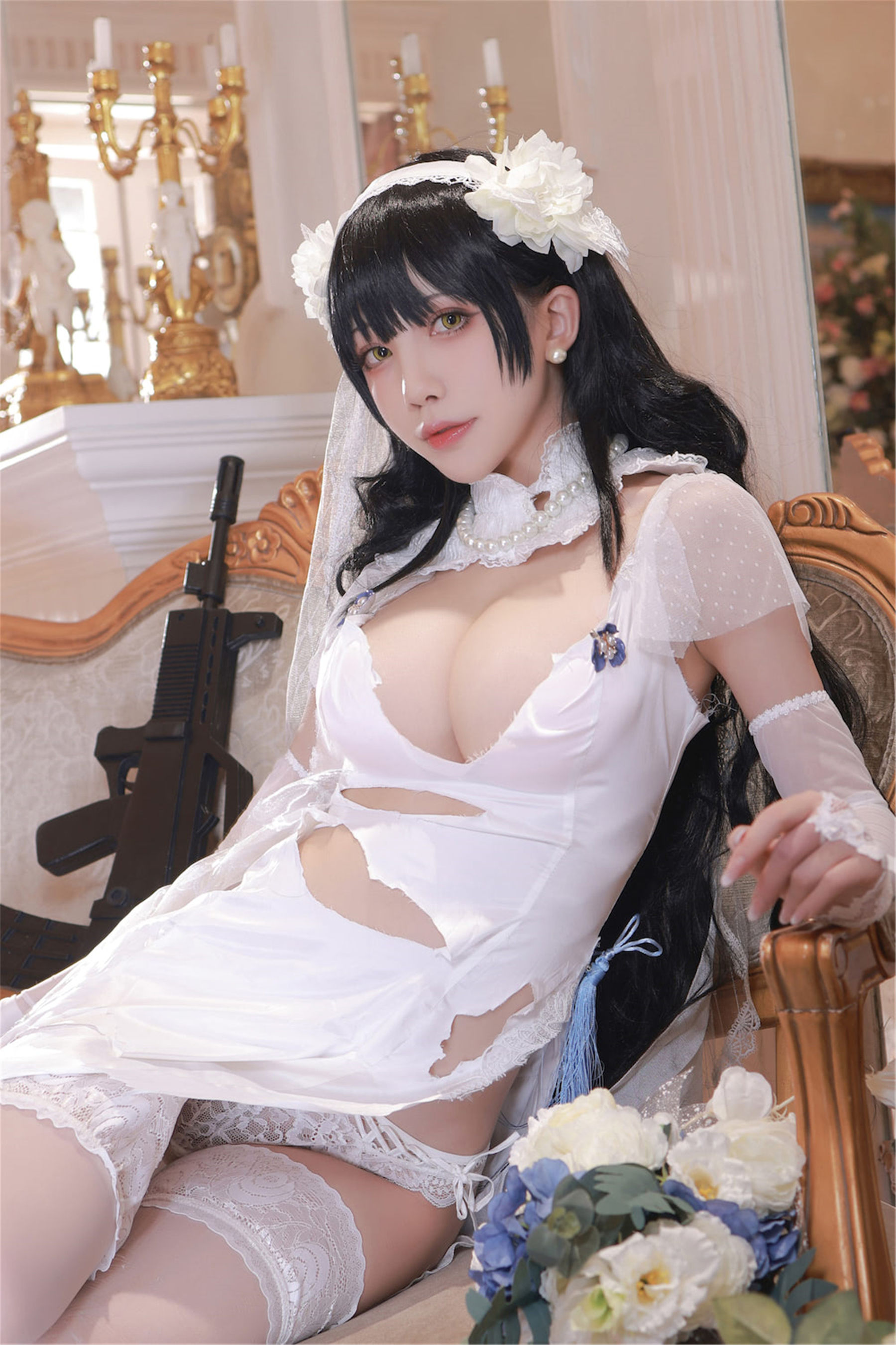 [网红COSER写真] 动漫博主水淼aqua - 少女前线 OTS14 ＆Type95