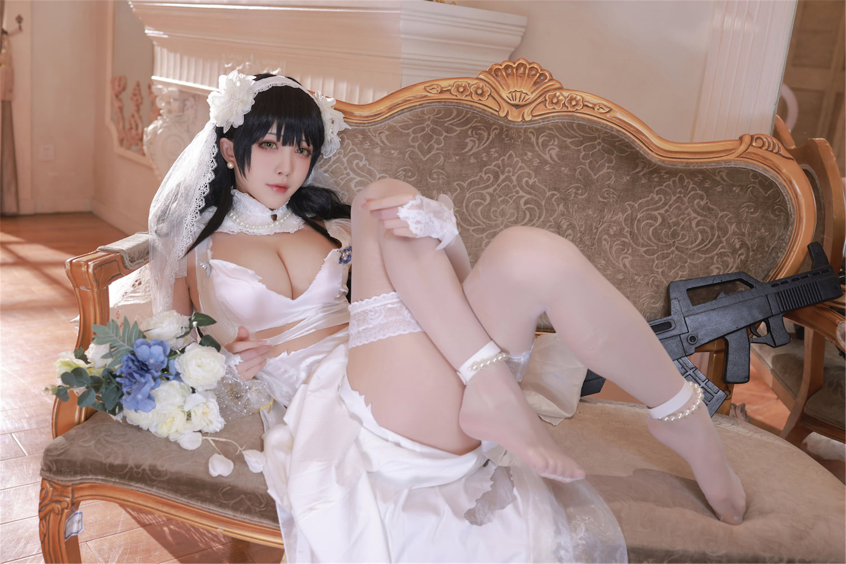 [网红COSER写真] 动漫博主水淼aqua - 少女前线 OTS14 ＆Type95