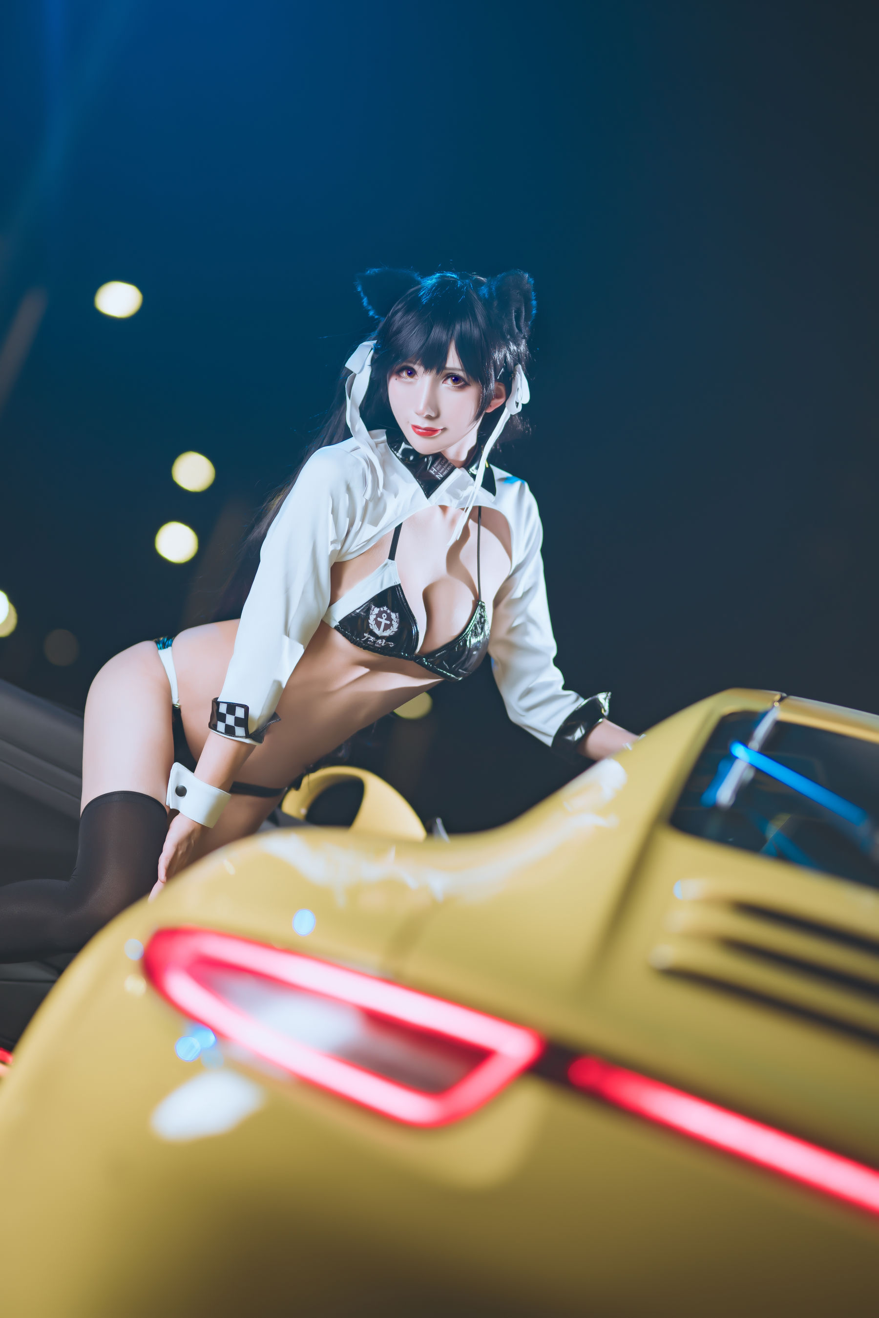 [网红COSER写真] 动漫博主雅祈 - 碧蓝航线赛车爱宕