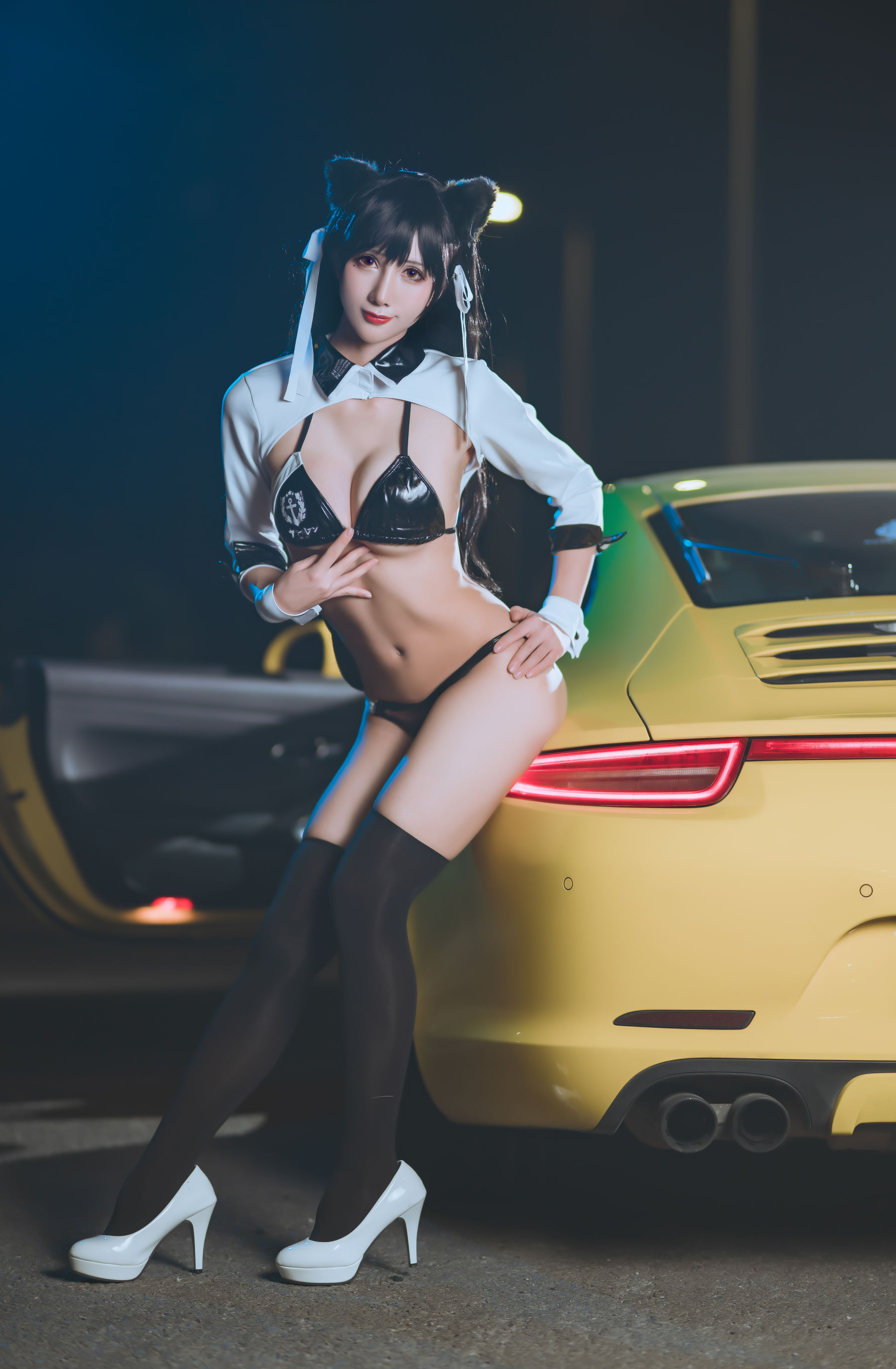 [网红COSER写真] 动漫博主雅祈 - 碧蓝航线赛车爱宕