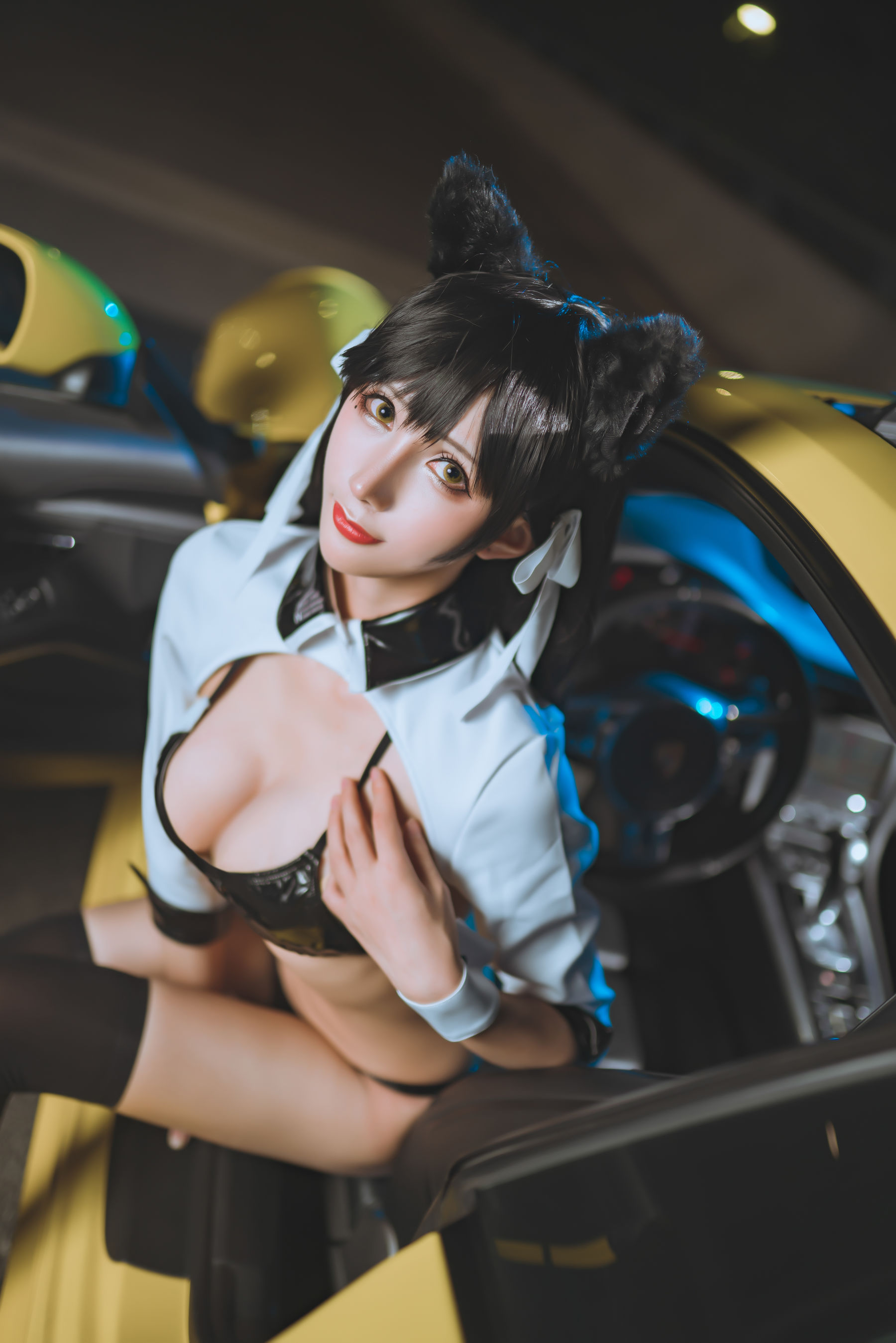 [网红COSER写真] 动漫博主雅祈 - 碧蓝航线赛车爱宕