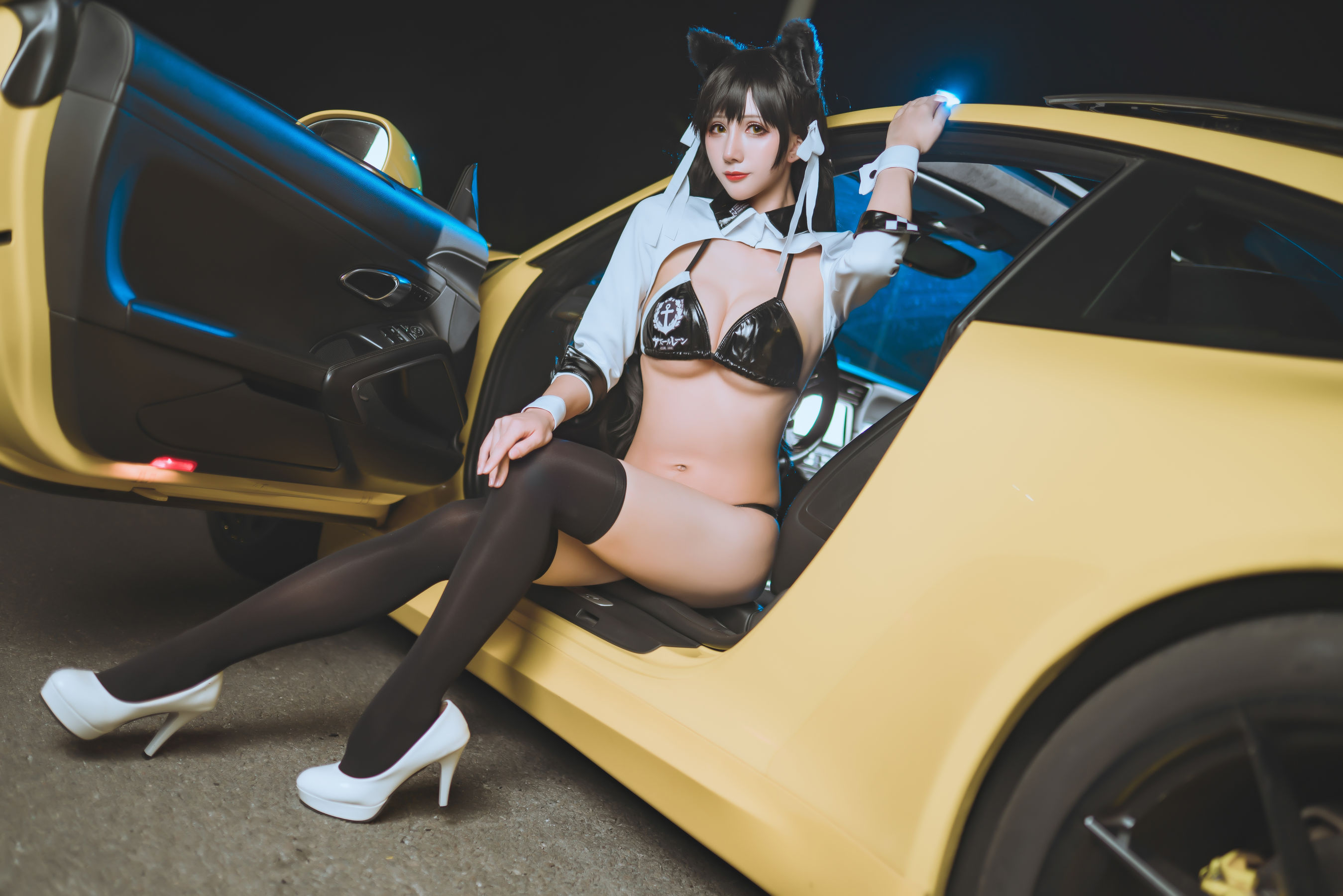[网红COSER写真] 动漫博主雅祈 - 碧蓝航线赛车爱宕