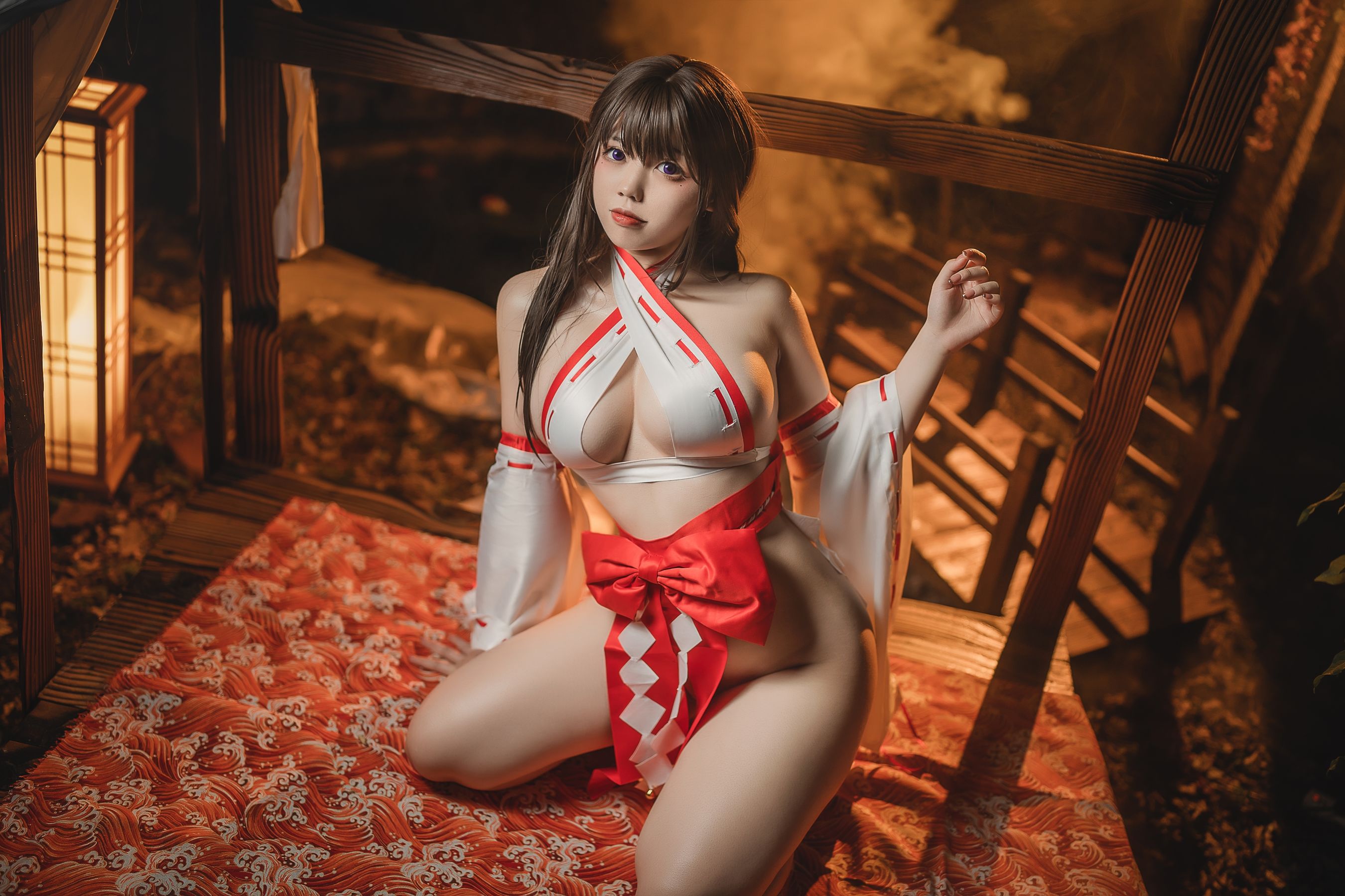 [网红COSER写真] 啊日日_Ganlory - 绳与巫女