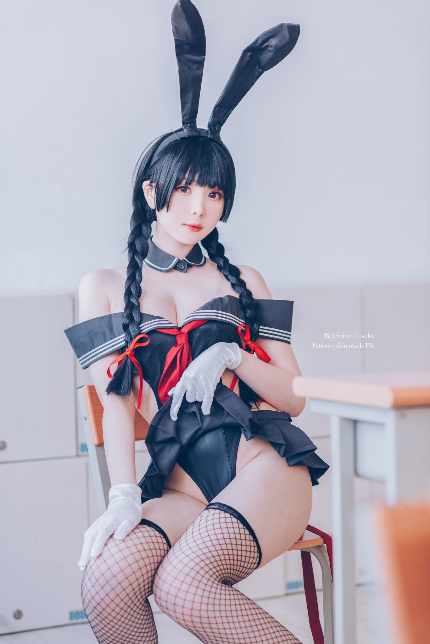 [网红COSER写真] 微博妹纸霜月shimo - 卯月桃子 水手服兔女郎