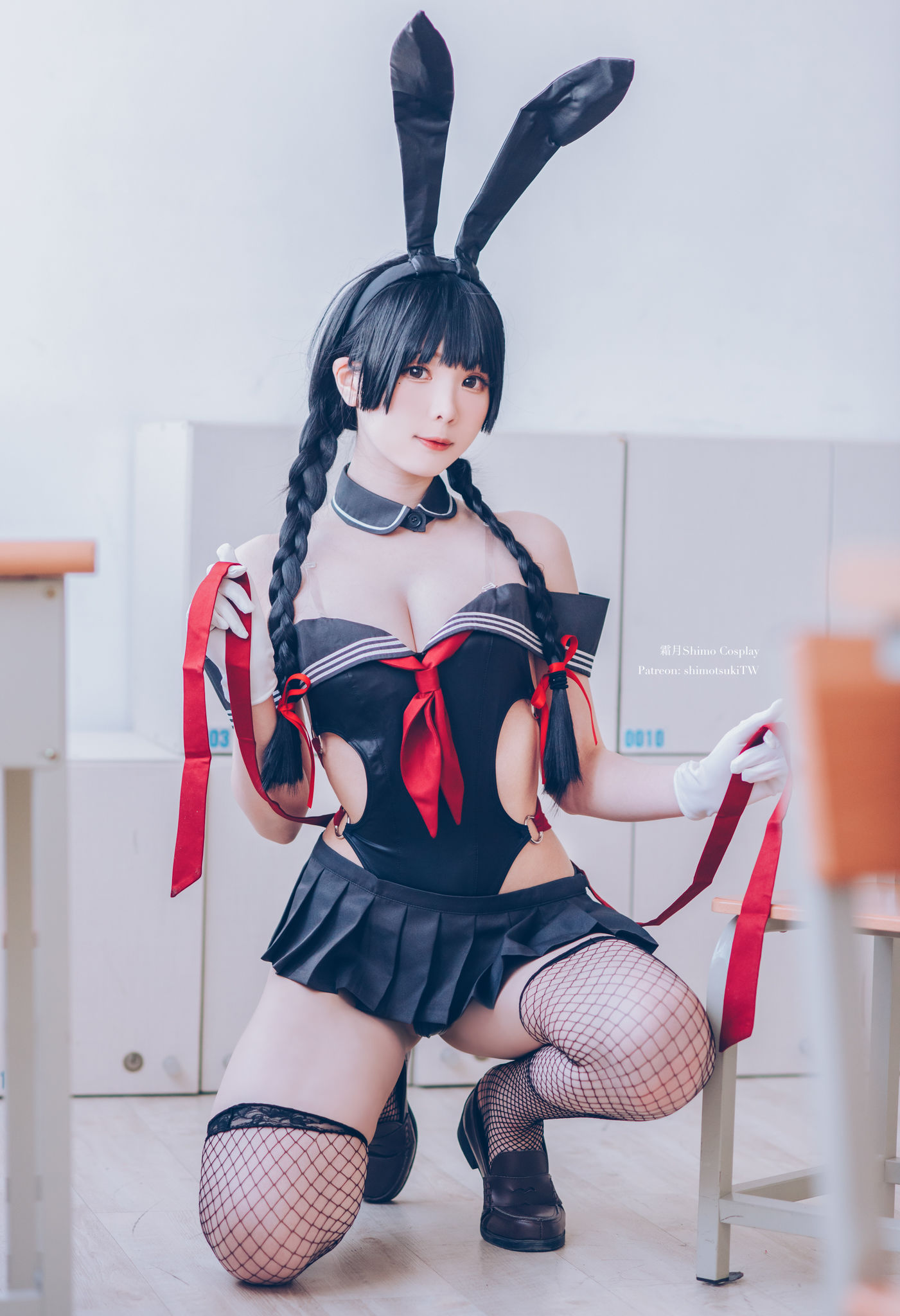 [网红COSER写真] 微博妹纸霜月shimo - 卯月桃子 水手服兔女郎