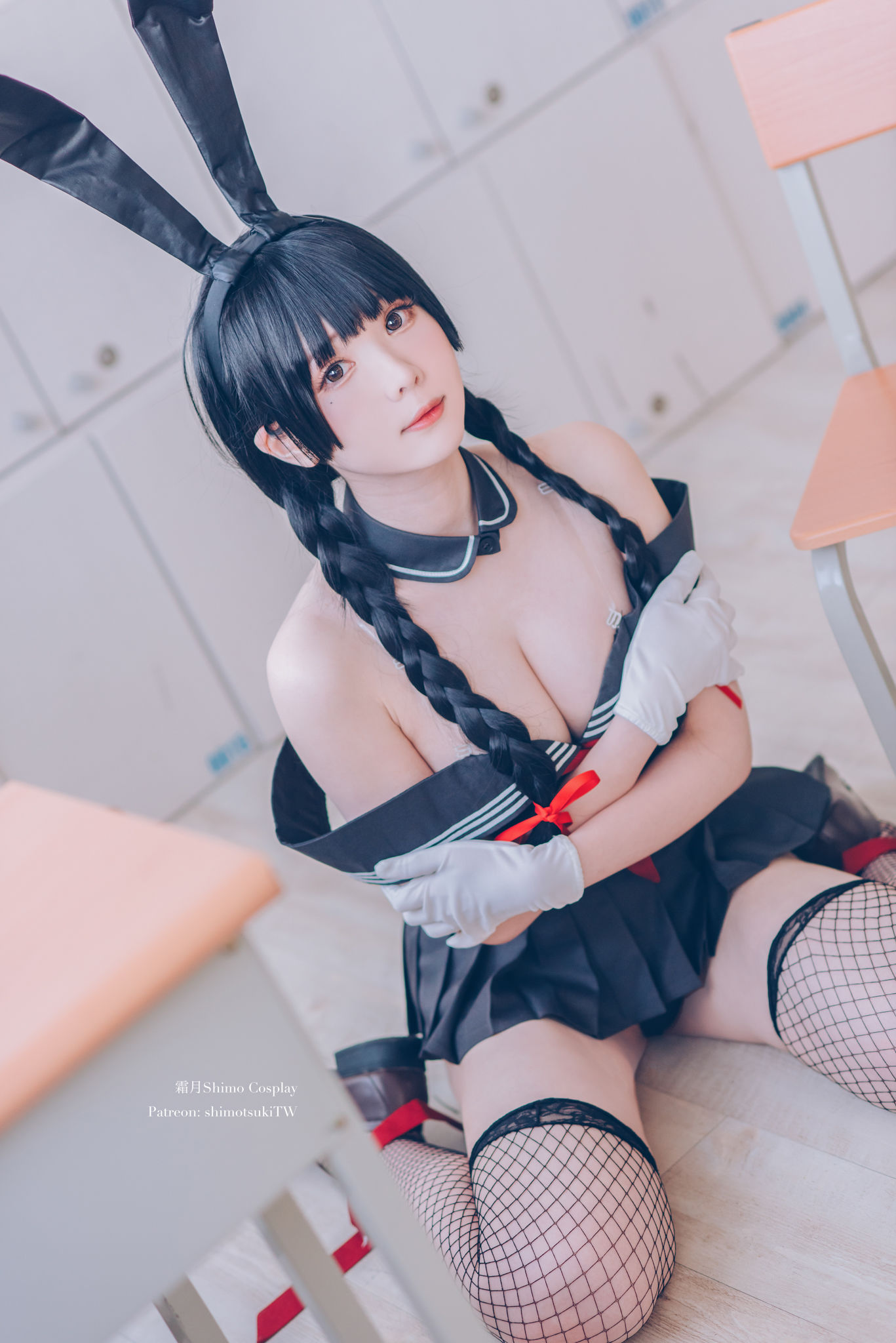 [网红COSER写真] 微博妹纸霜月shimo - 卯月桃子 水手服兔女郎