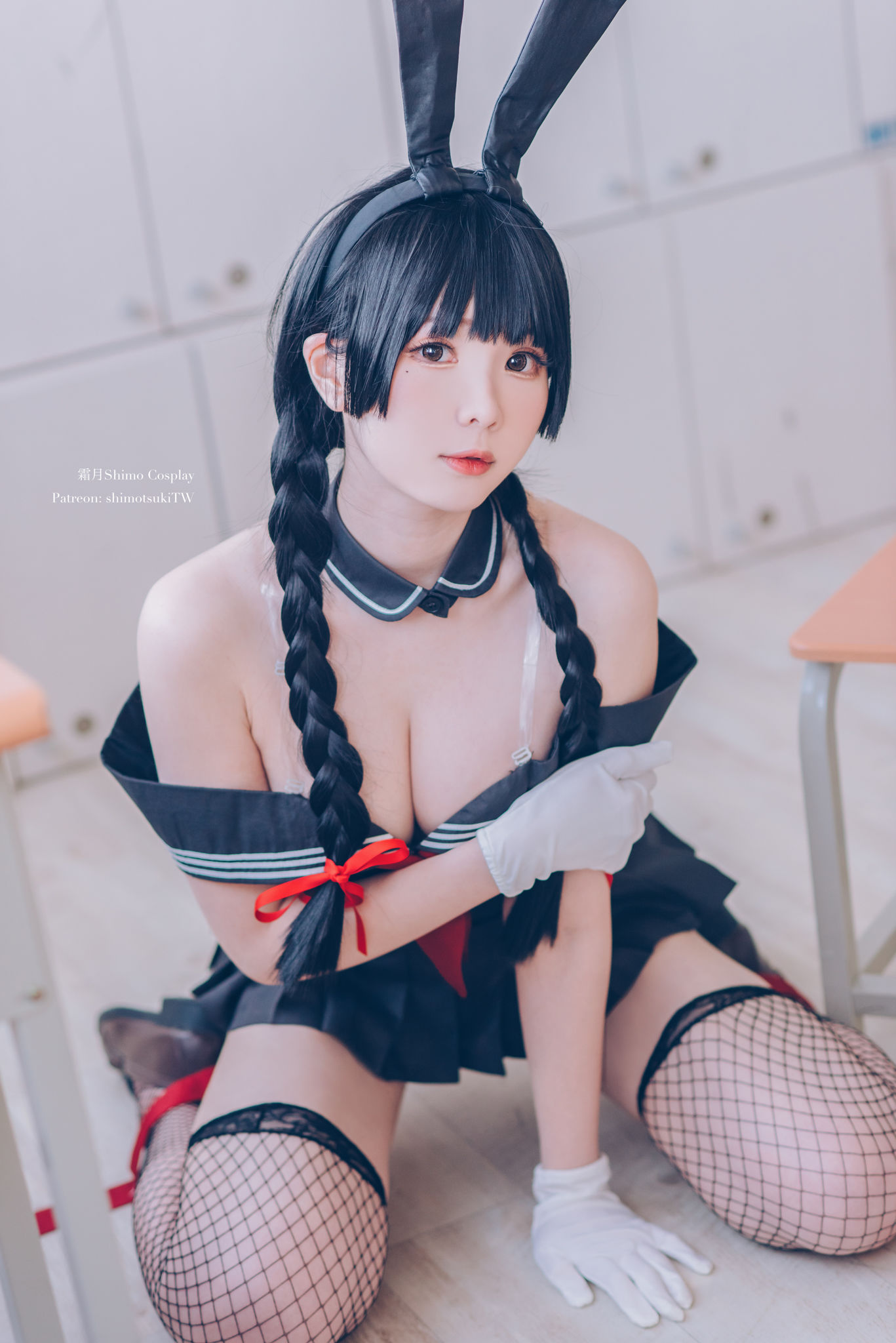 [网红COSER写真] 微博妹纸霜月shimo - 卯月桃子 水手服兔女郎