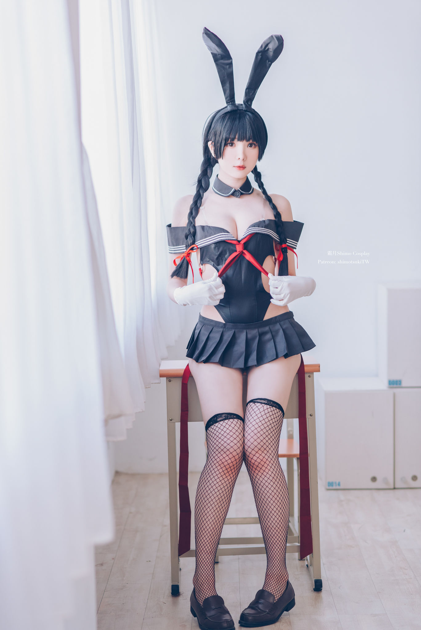 [网红COSER写真] 微博妹纸霜月shimo - 卯月桃子 水手服兔女郎