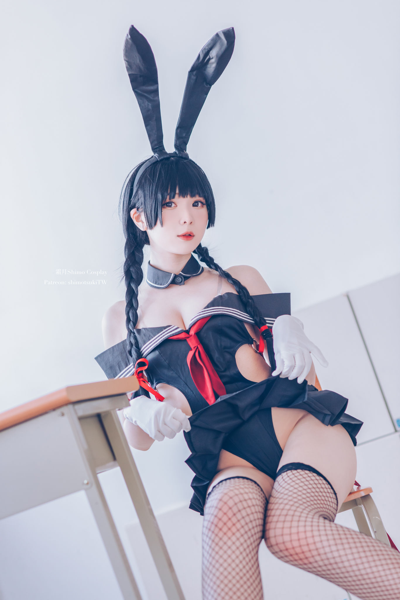 [网红COSER写真] 微博妹纸霜月shimo - 卯月桃子 水手服兔女郎