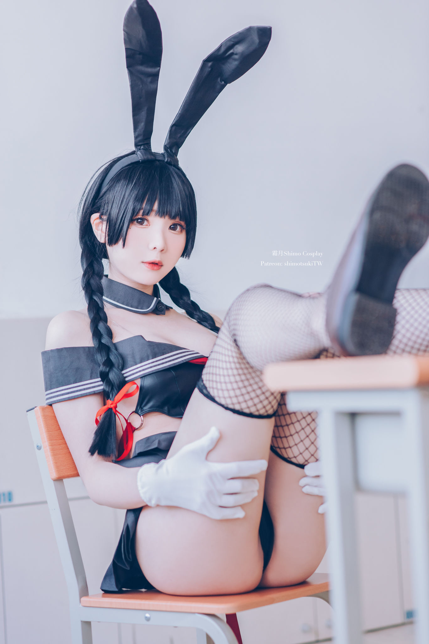 [网红COSER写真] 微博妹纸霜月shimo - 卯月桃子 水手服兔女郎