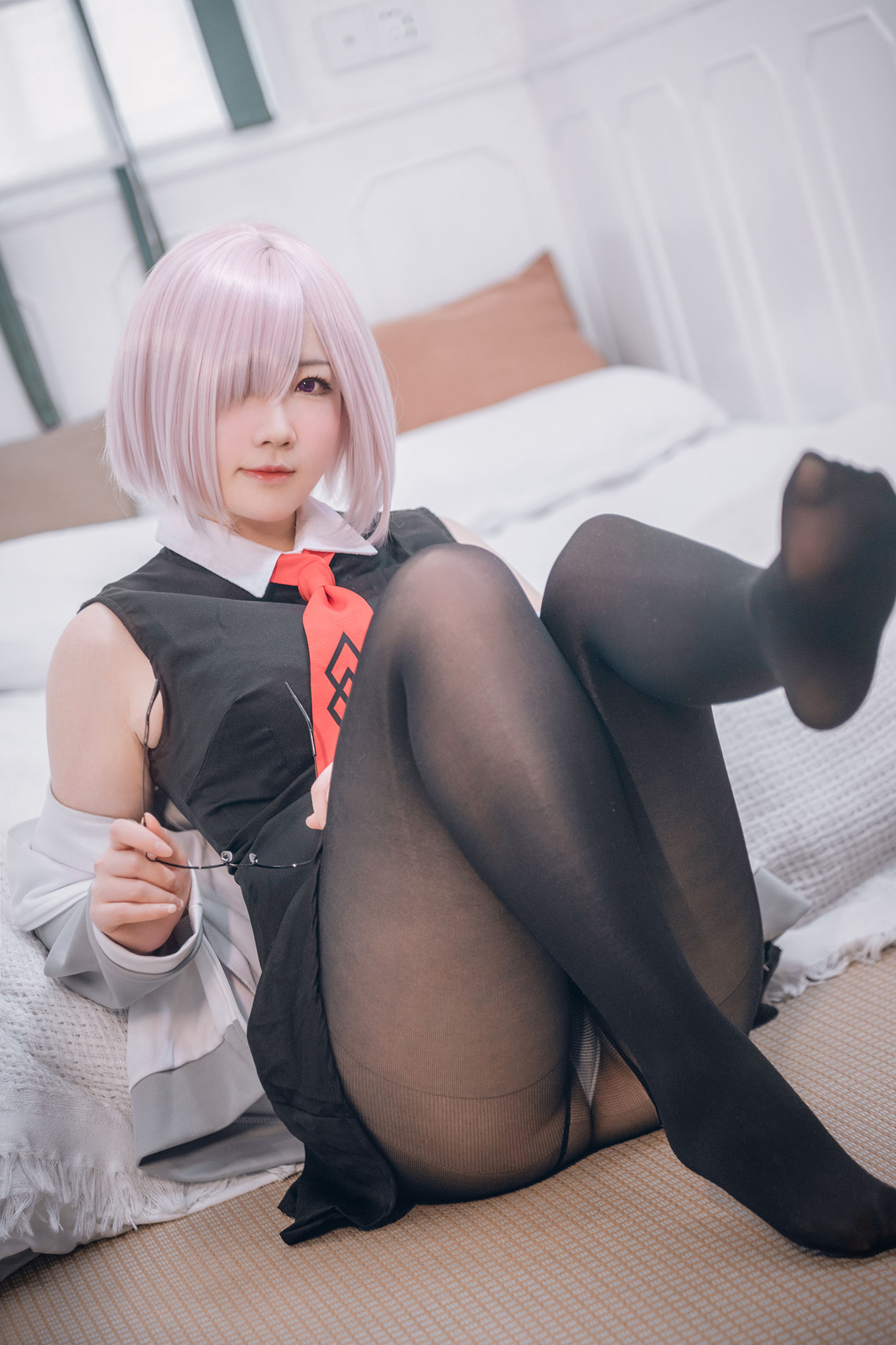 [网红COSER写真] 微肉感萌妹是本末末 - 玛修常服＆猫咪下着