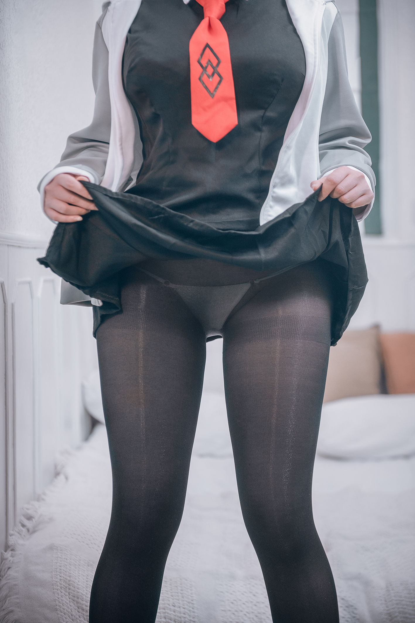 [网红COSER写真] 微肉感萌妹是本末末 - 玛修常服＆猫咪下着