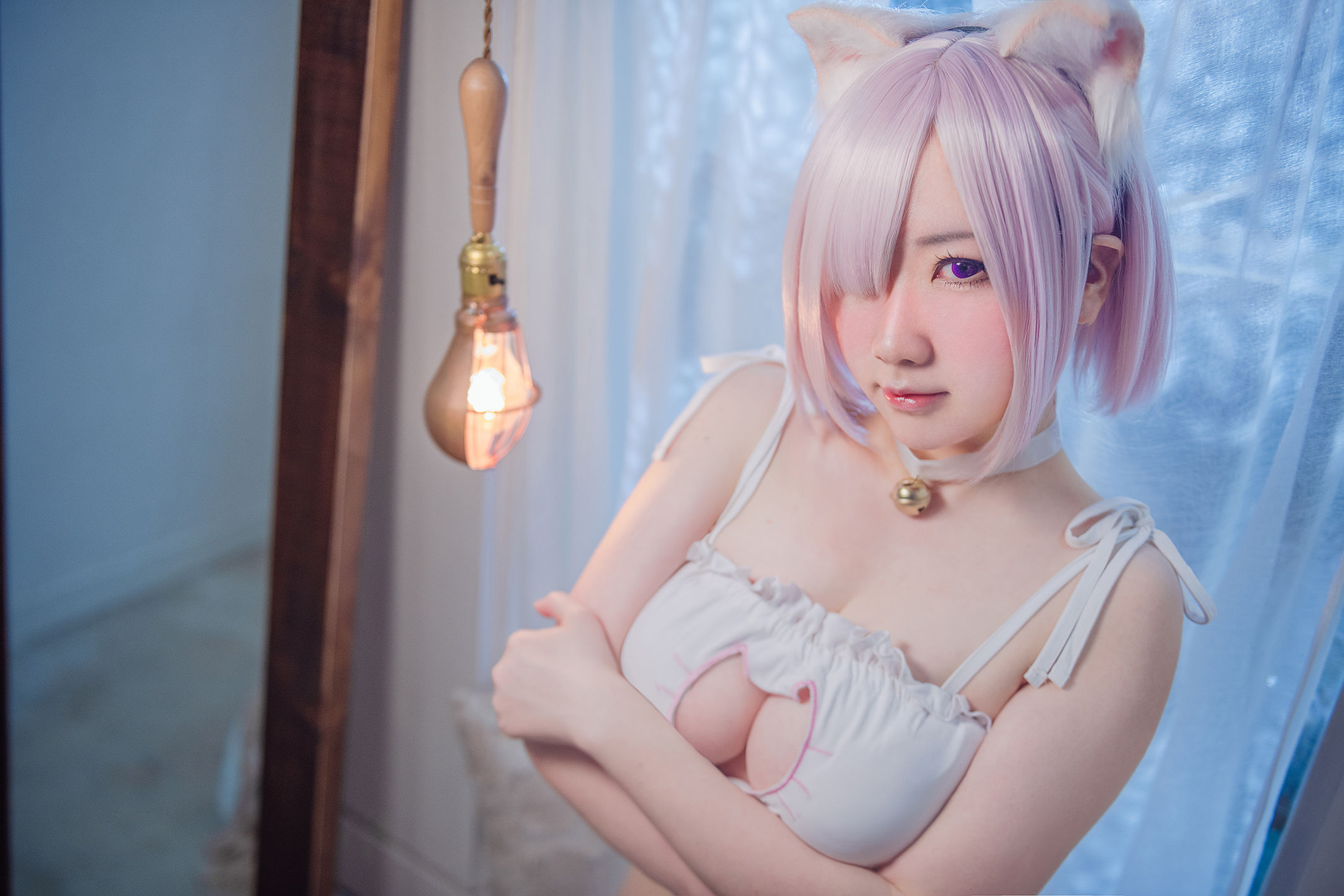 [网红COSER写真] 微肉感萌妹是本末末 - 玛修常服＆猫咪下着