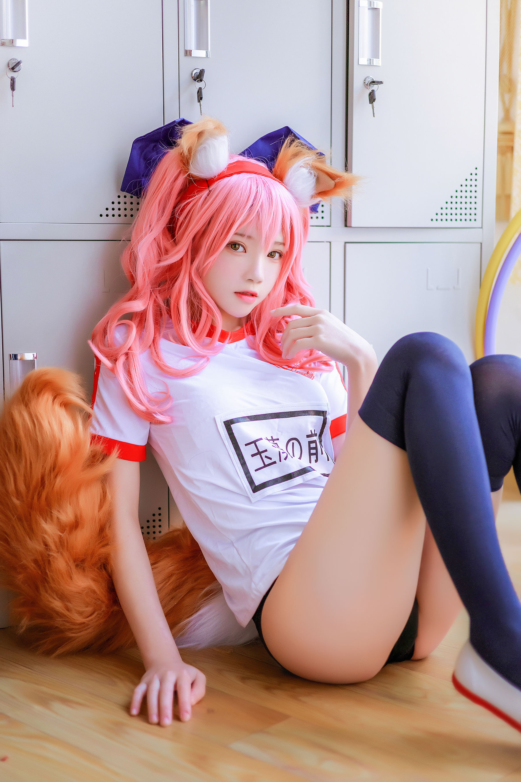 [网红COSER写真] 桜桃喵 - 玉藻前体操服