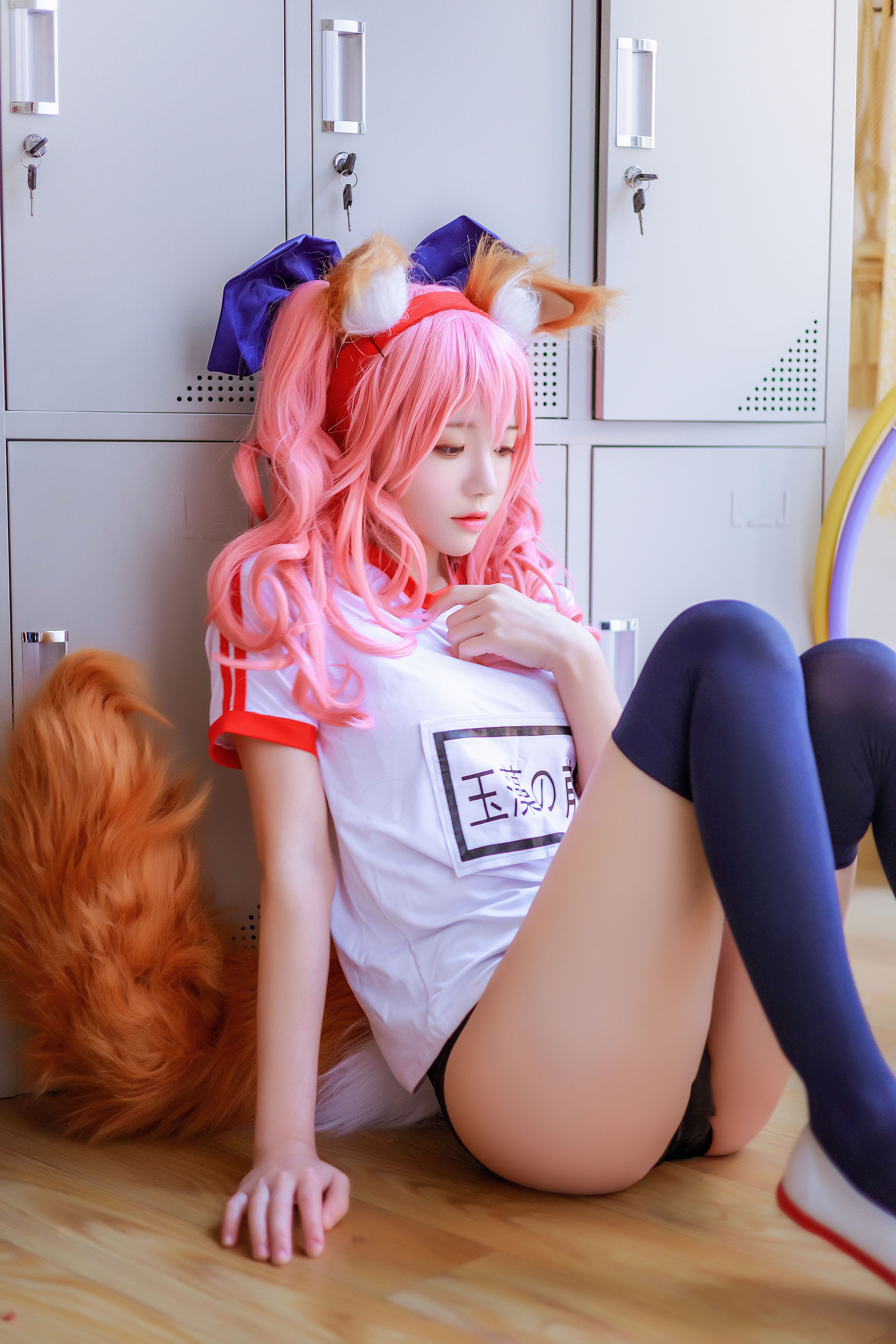 [网红COSER写真] 桜桃喵 - 玉藻前体操服