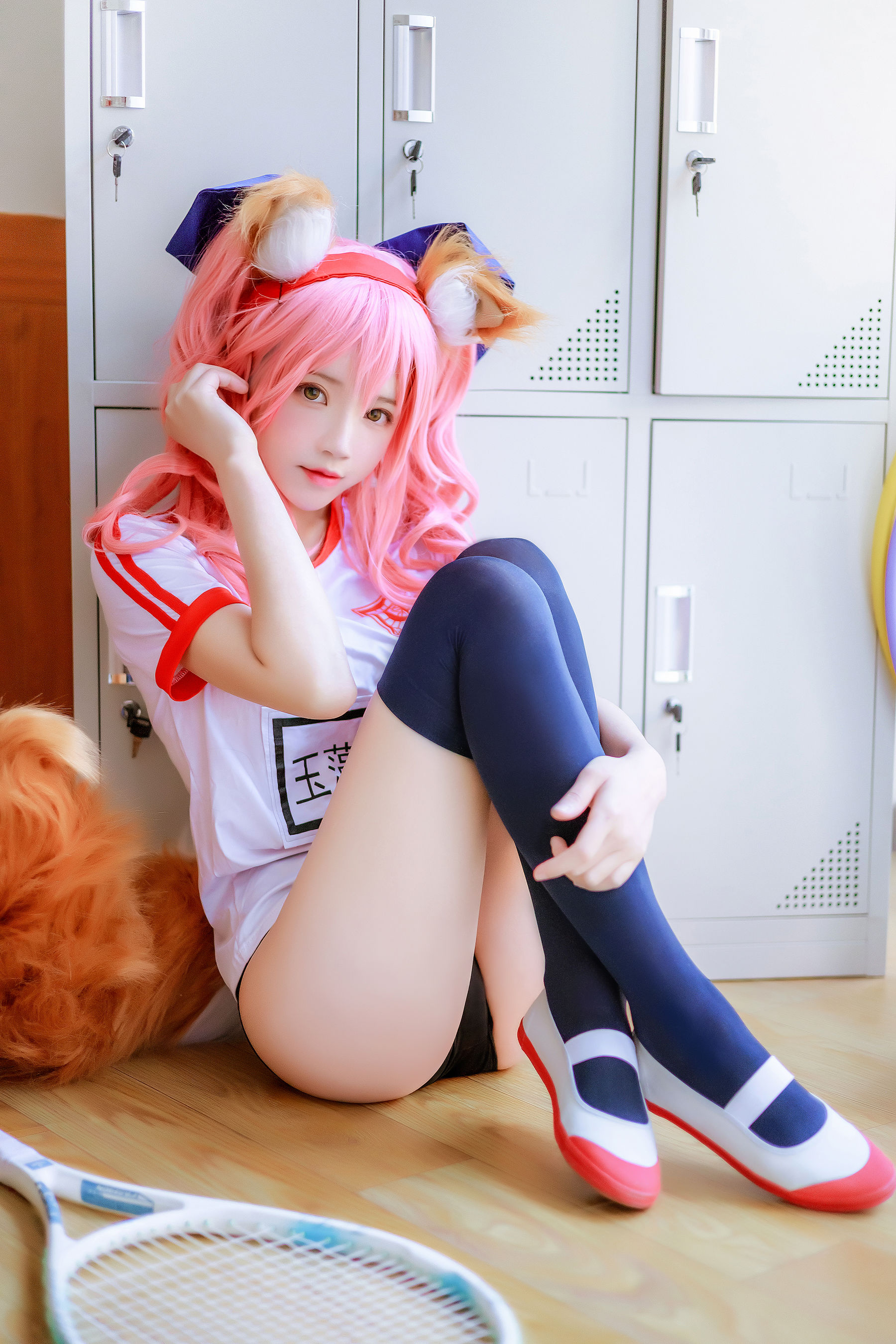 [网红COSER写真] 桜桃喵 - 玉藻前体操服