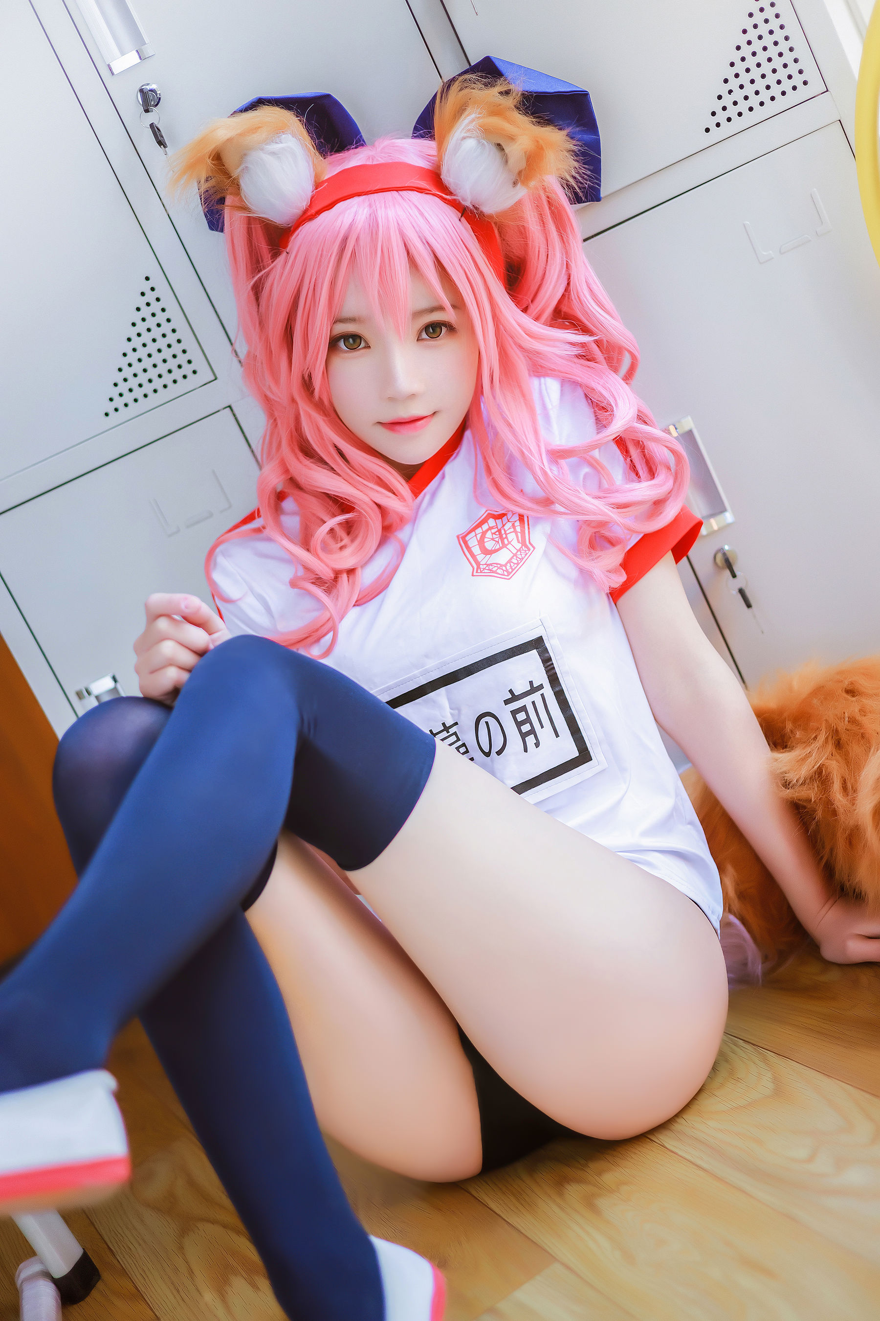 [网红COSER写真] 桜桃喵 - 玉藻前体操服