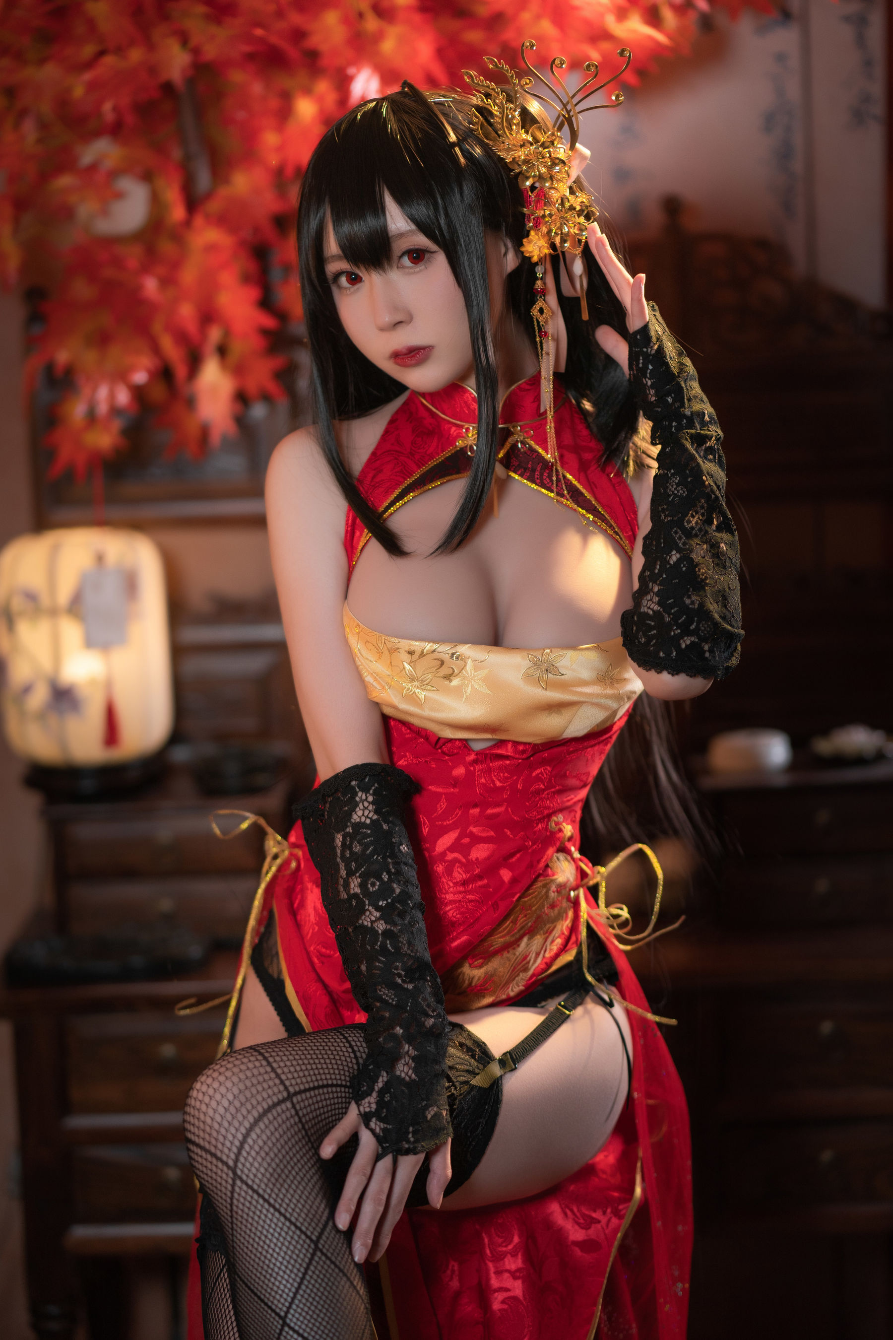 [网红COSER写真] 西园寺南歌写真 - 大凤 旗袍